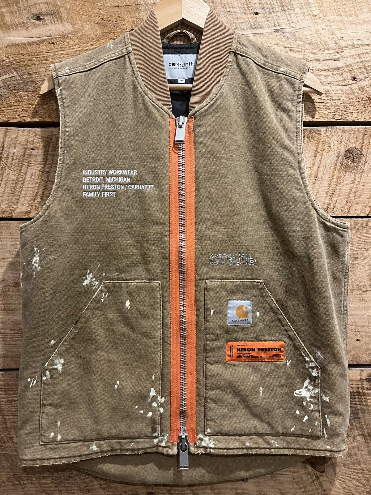 Carhartt × Heron Preston Heron Preston x Carhartt Vest Jacket RARE Size US M / EU 48-50 / 2 - 5 Thumbnail