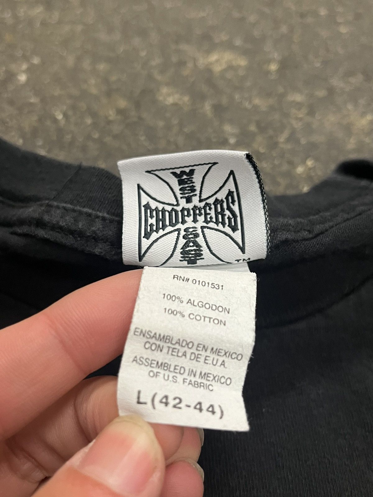 Vintage West coast choppers black long sleeve shirt hype rare skater Size US L / EU 52-54 / 3 - 11 Thumbnail