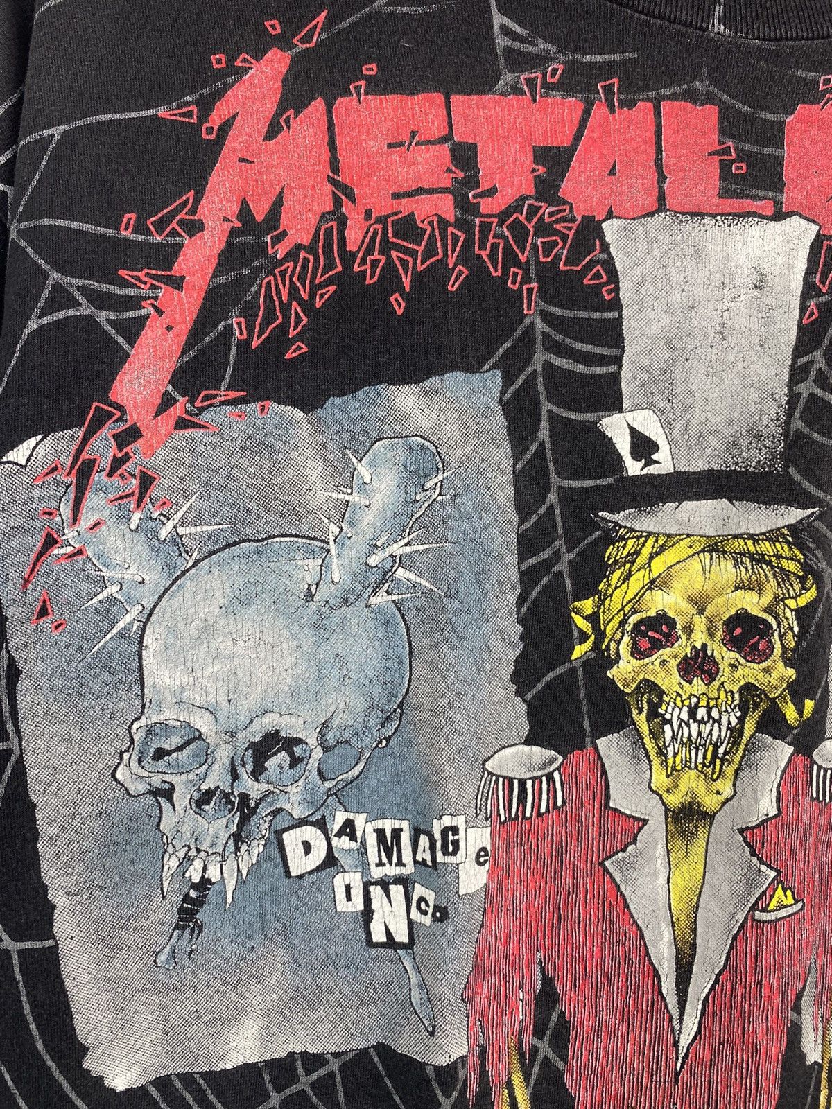 Band Tees VINTAGE BROCKUM METALLICA 1992 DAMAGE INC ALL OVER PRINT Size US XL / EU 56 / 4 - 9 Thumbnail