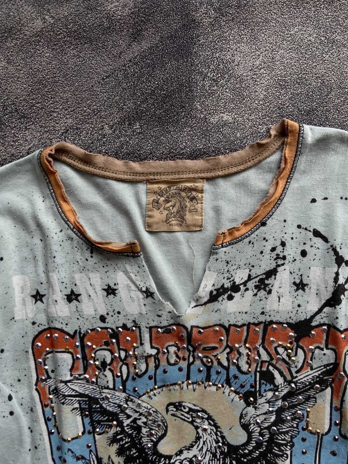 If Six Was Nine Vintage Cold Rush Outlaws Skinny Minnie Longsleeve Size M / US 6-8 / IT 42-44 - 5 Thumbnail