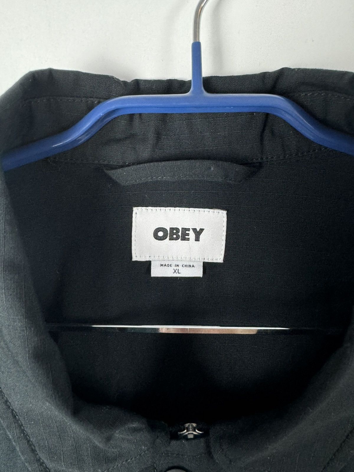 Obey Obey Propaganda Multi Pocket Black Disclose Work Jacket Size US XL / EU 56 / 4 - 4 Thumbnail