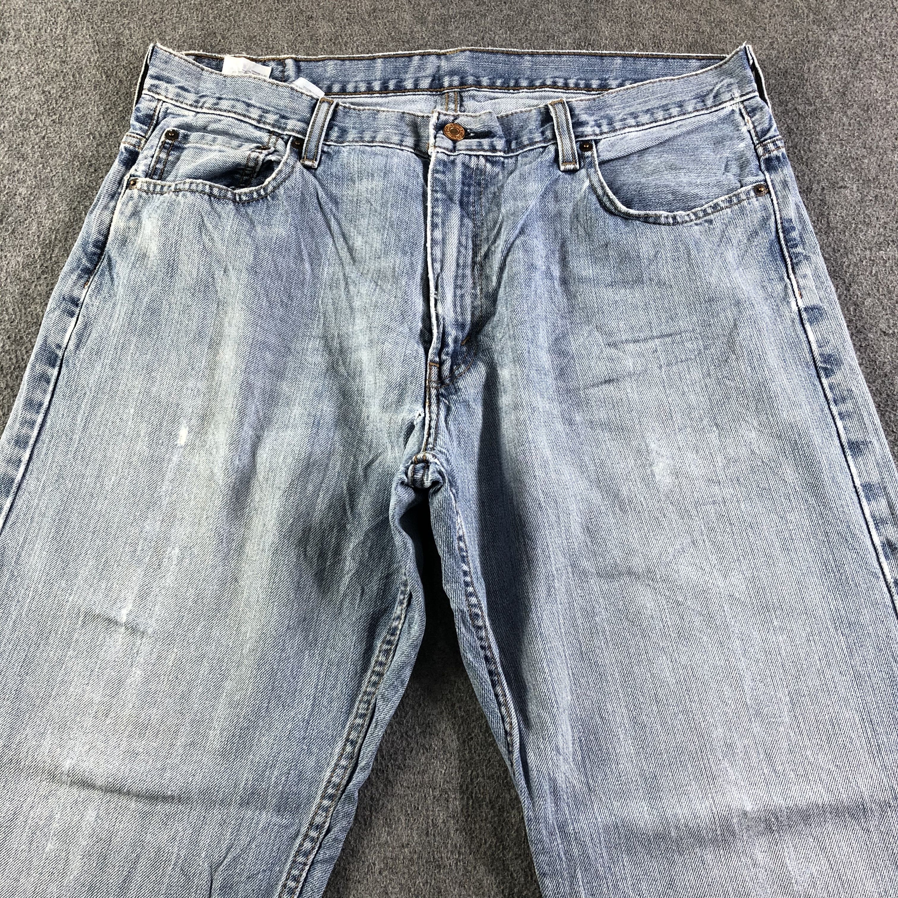 Levi's Vintage Blue Wash Levis 569 Jeans-J4273 Size US 37 - 3 Thumbnail