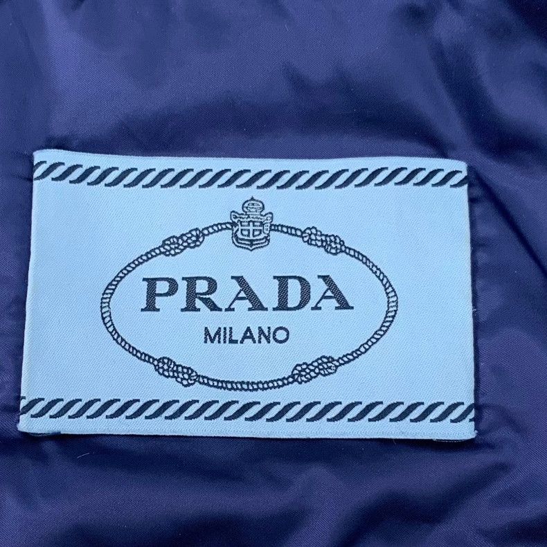 Prada Prada Dark blue triangle zipper down jacket 2502-Nextarrow Size US S / EU 44-46 / 1 - 6 Thumbnail