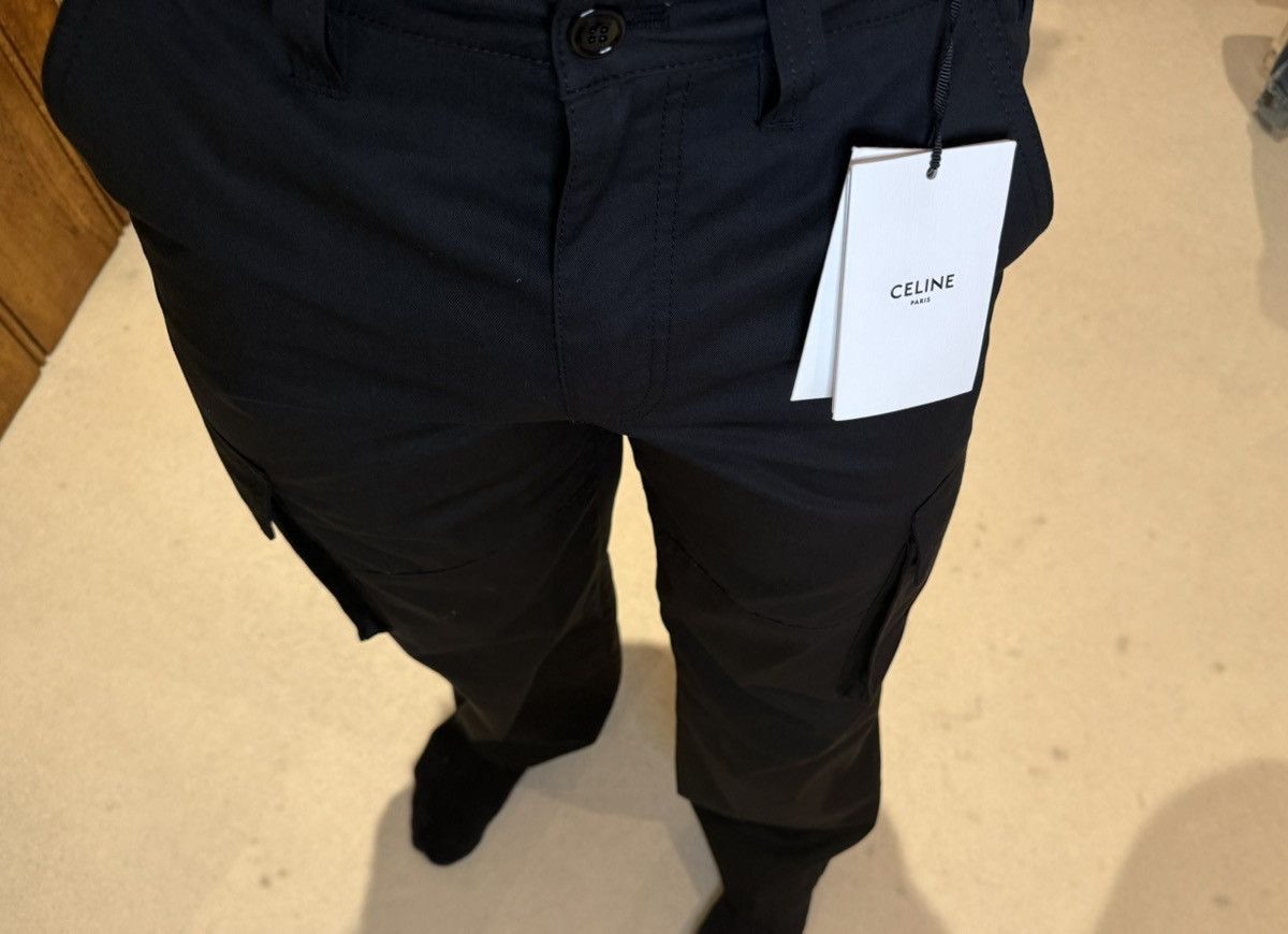 Celine $1.5k Celine logo black cargo pants jeans Hedi Slimane 48 Size US 32 / EU 48 - 3 Thumbnail
