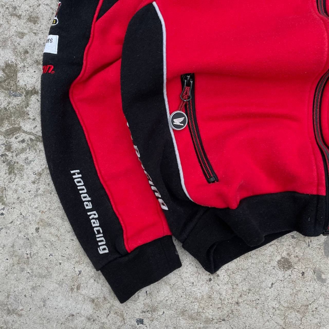 Honda Vintage Kids Zip Hoodie Honda Racing Y2K Size 7/8 Years 00s Size US XXS / EU 40 - 4 Thumbnail
