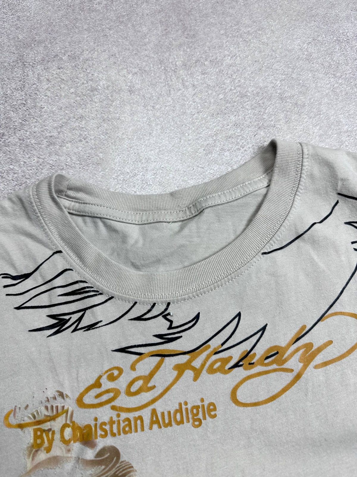 Ed Hardy Vintage 90s Ed Hardy Y2K Skull T-shirt M Size US L / EU 52-54 / 3 - 3 Thumbnail