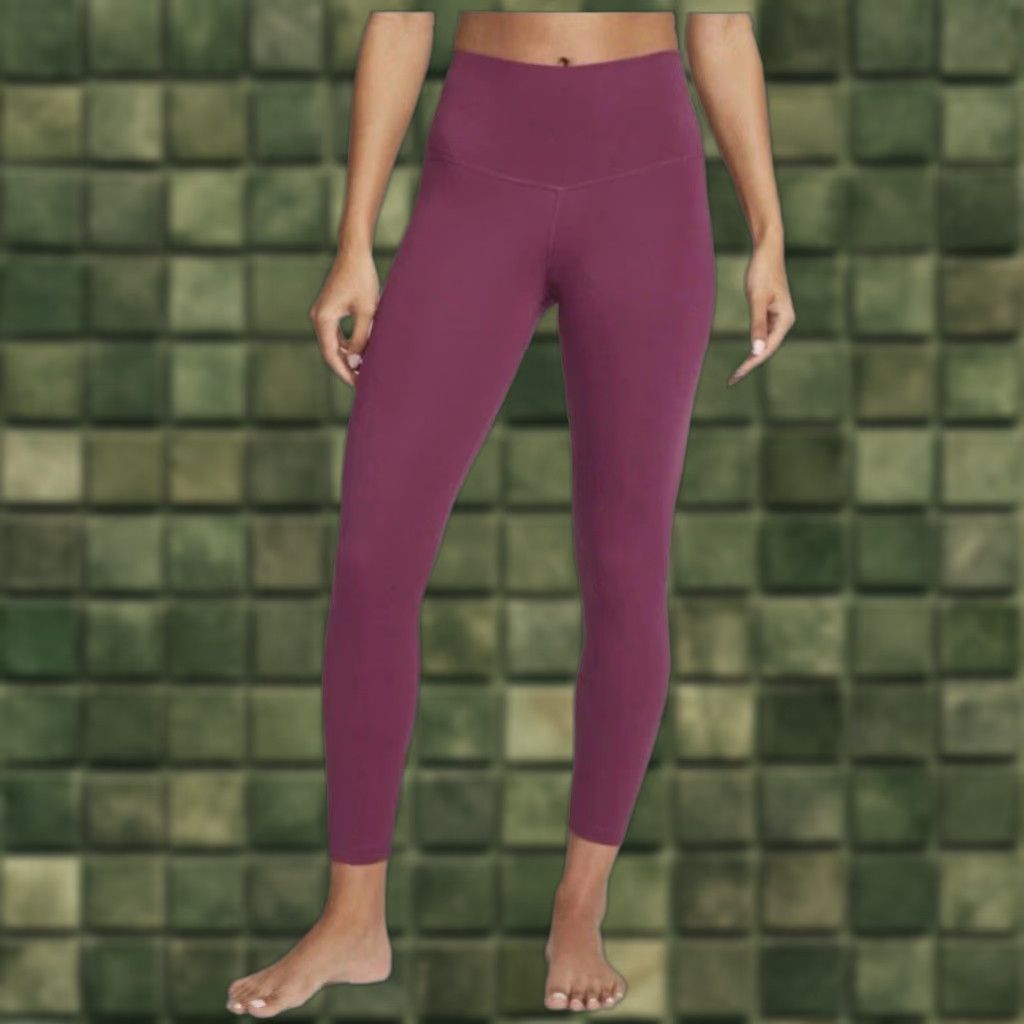 Nike Nike Yoga Leggings Shirt Women’s Small Berry 7/8 High-rise Slim Ankle NWT-12736 Size 28" / US 6 / IT 42 - 1 Thumbnail