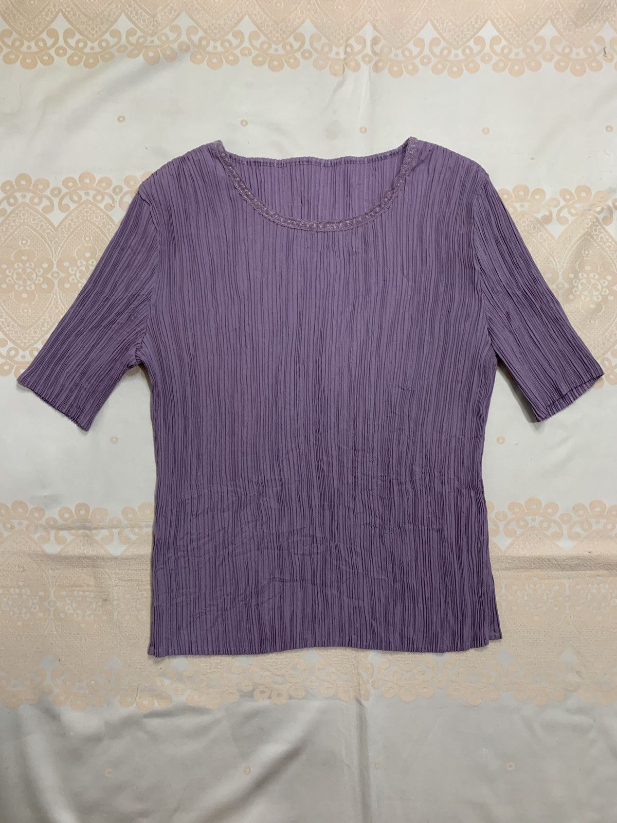 Japanese Brand Inner Pleats Issey Miyake Style Top Size L / US 10 / IT 46 - 5 Thumbnail