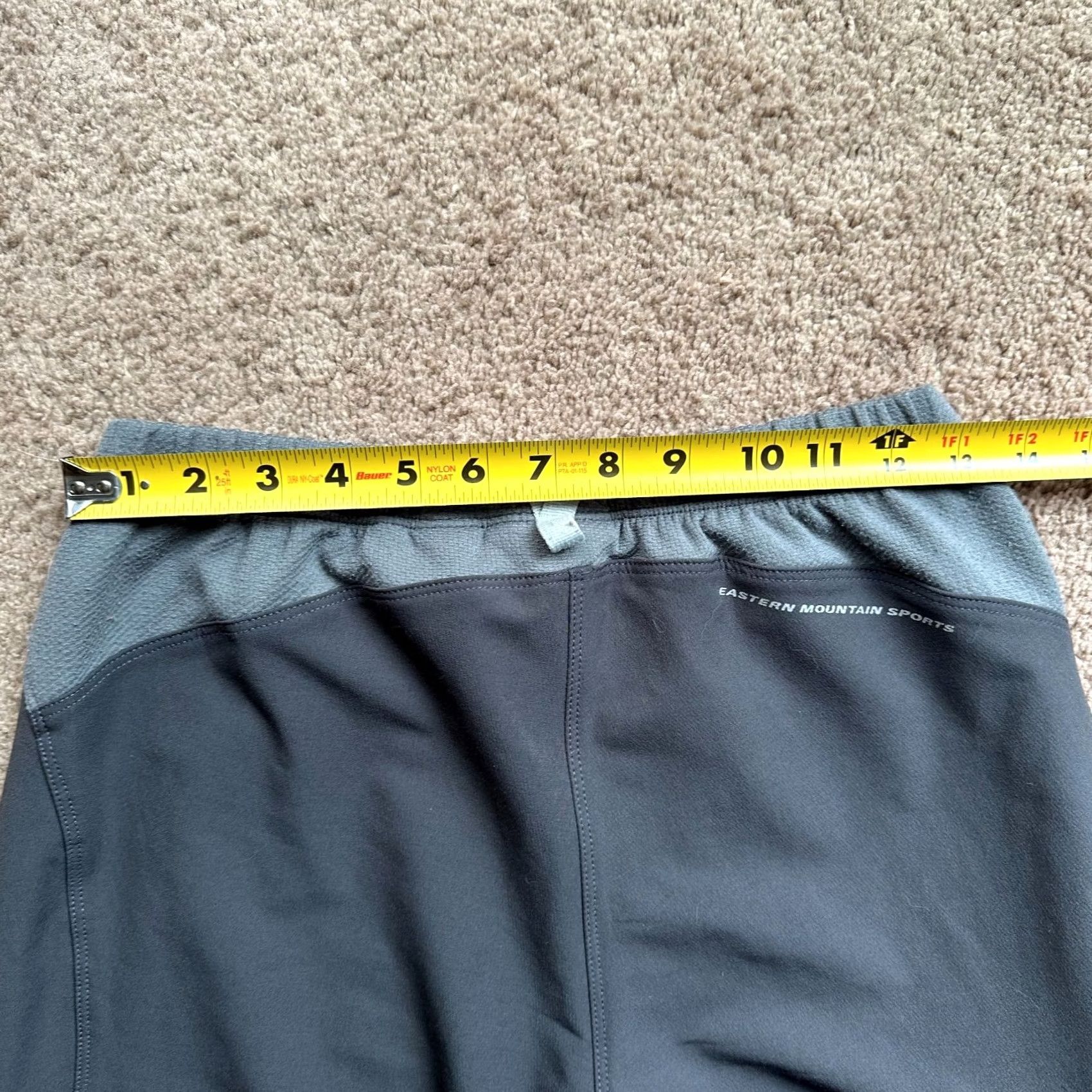 Vintage EMS Pants Mens Small Straight Leg Mid Rise Grey 26x32 Elastic Waist No Pockets Size US 29 - 6 Thumbnail