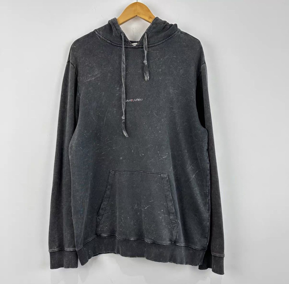 Saint Laurent Paris Saint Laurent Washed Vintage Hoodie J42 Size US L / EU 52-54 / 3 - 1 Thumbnail