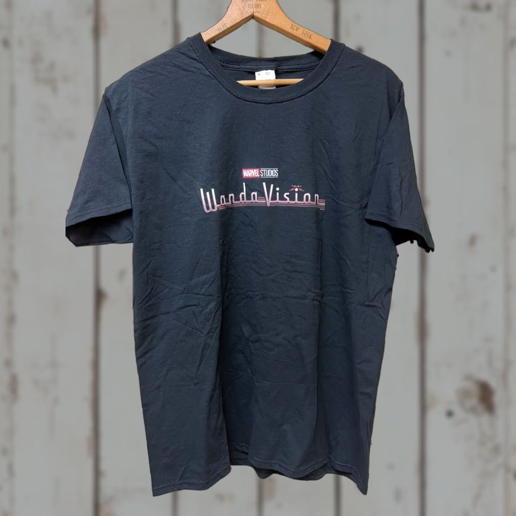 Vintage Marvel WandaVision Logo T-Shirt Mens Black Crew Neck Short Sleeve Shirt Graphic Print, Cotton, Regular, Size L Size US L / EU 52-54 / 3 - 1 Thumbnail