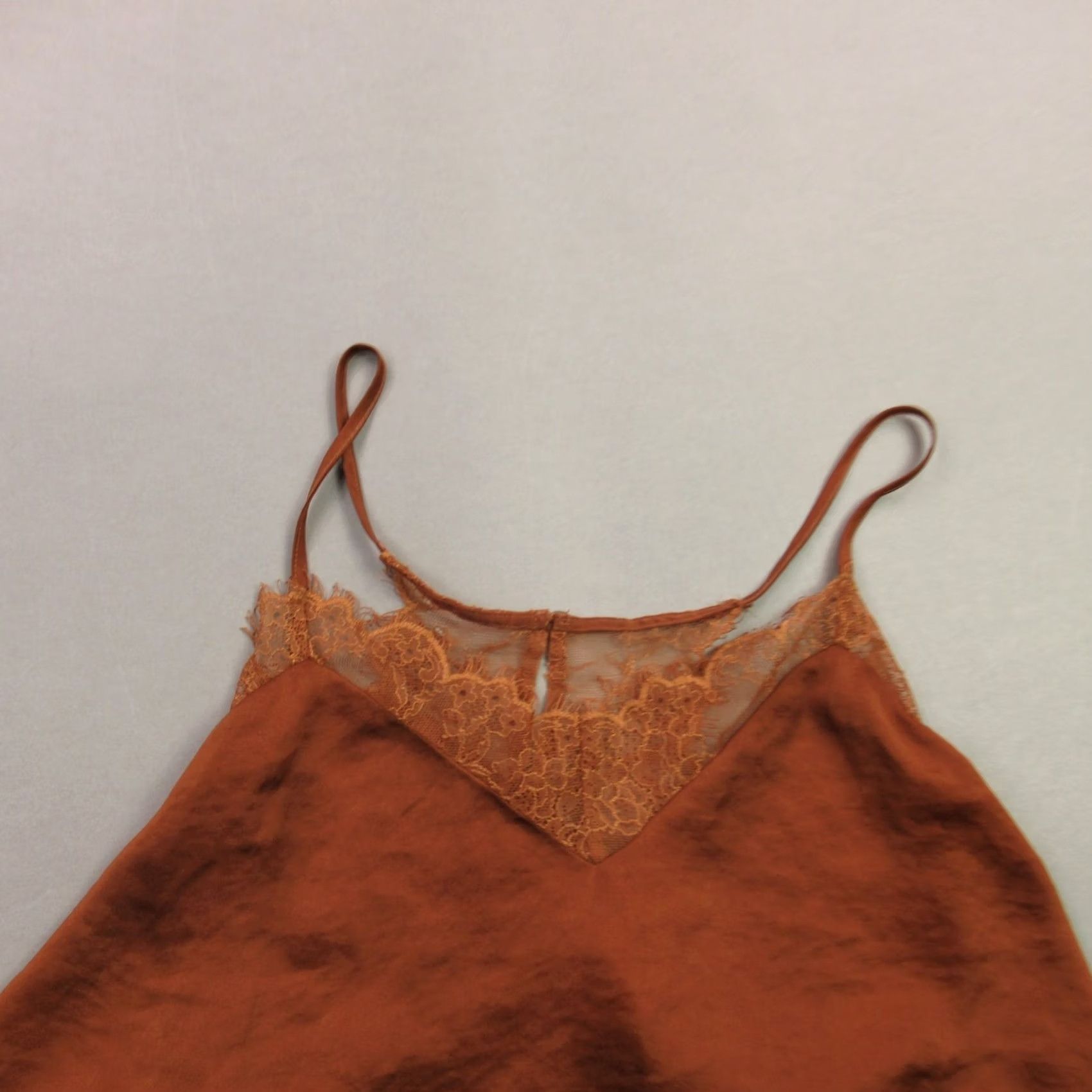 Free People Free People Shirt S Brown Sleeveless V Neck Casual Lightweight Womens Size S / US 4 / IT 40 - 3 Thumbnail