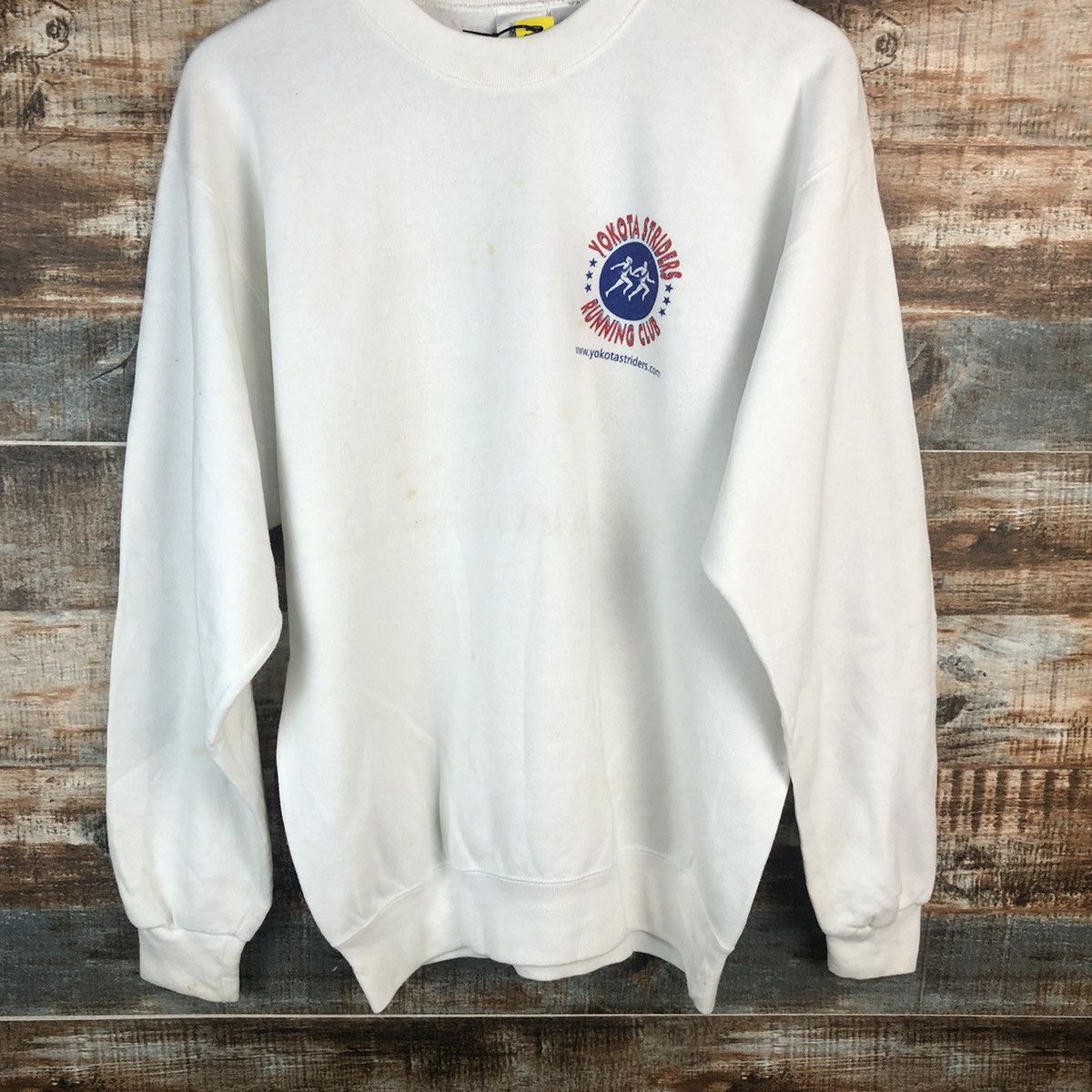 Japanese Brand × Vintage MJ Sofee vintage Marathon White Sweatshirt #A1997 Size US M / EU 48-50 / 2 - 5 Thumbnail