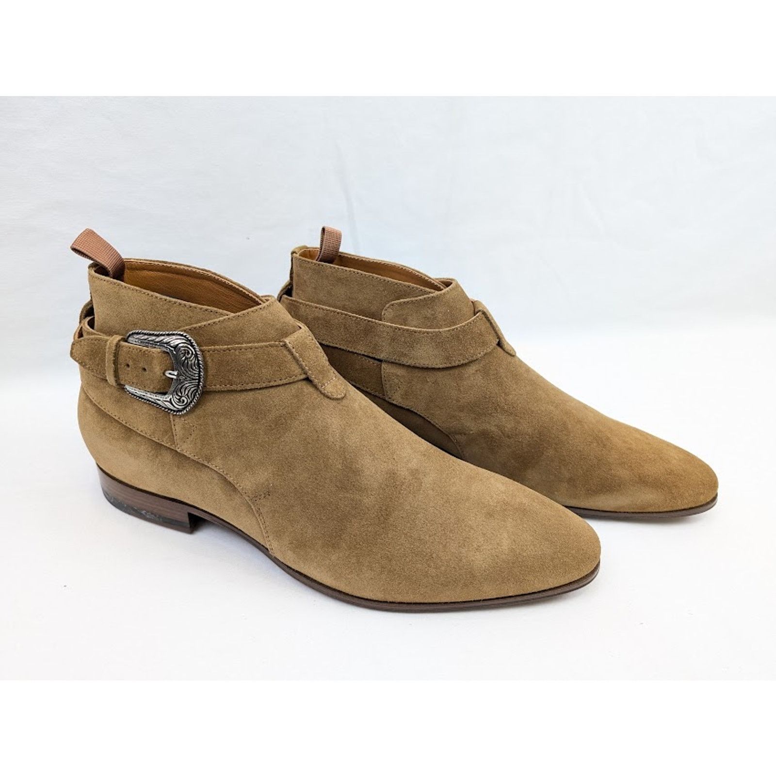 Saint Laurent Paris o1rshd1 Q:2 / 20 CR Buckle Boots in Brown Size US 10 / EU 43 - 11 Thumbnail