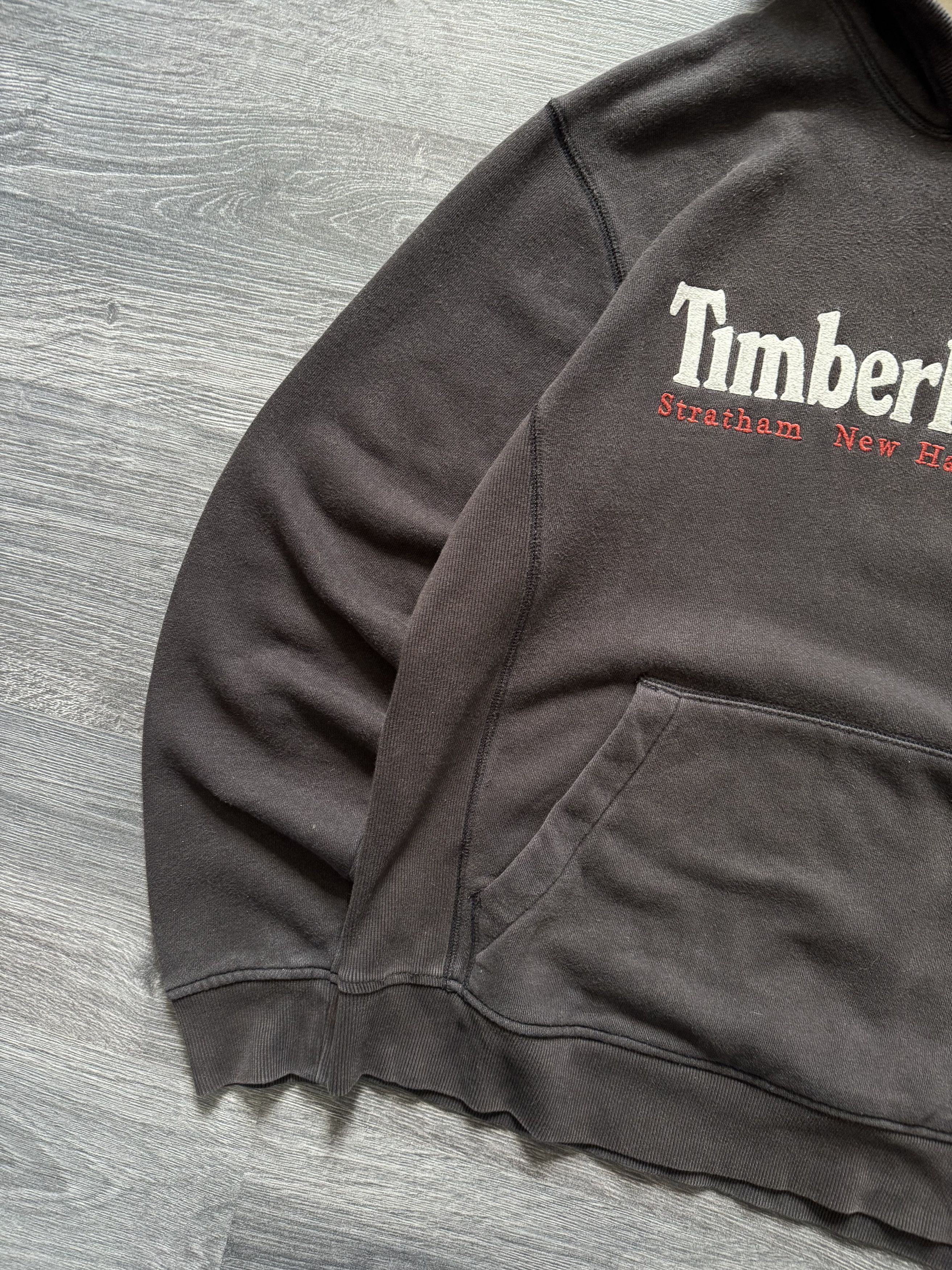 Timberland Vintage Timberland Embroidered Big Logo Faded Hoodie Size US S / EU 44-46 / 1 - 5 Thumbnail
