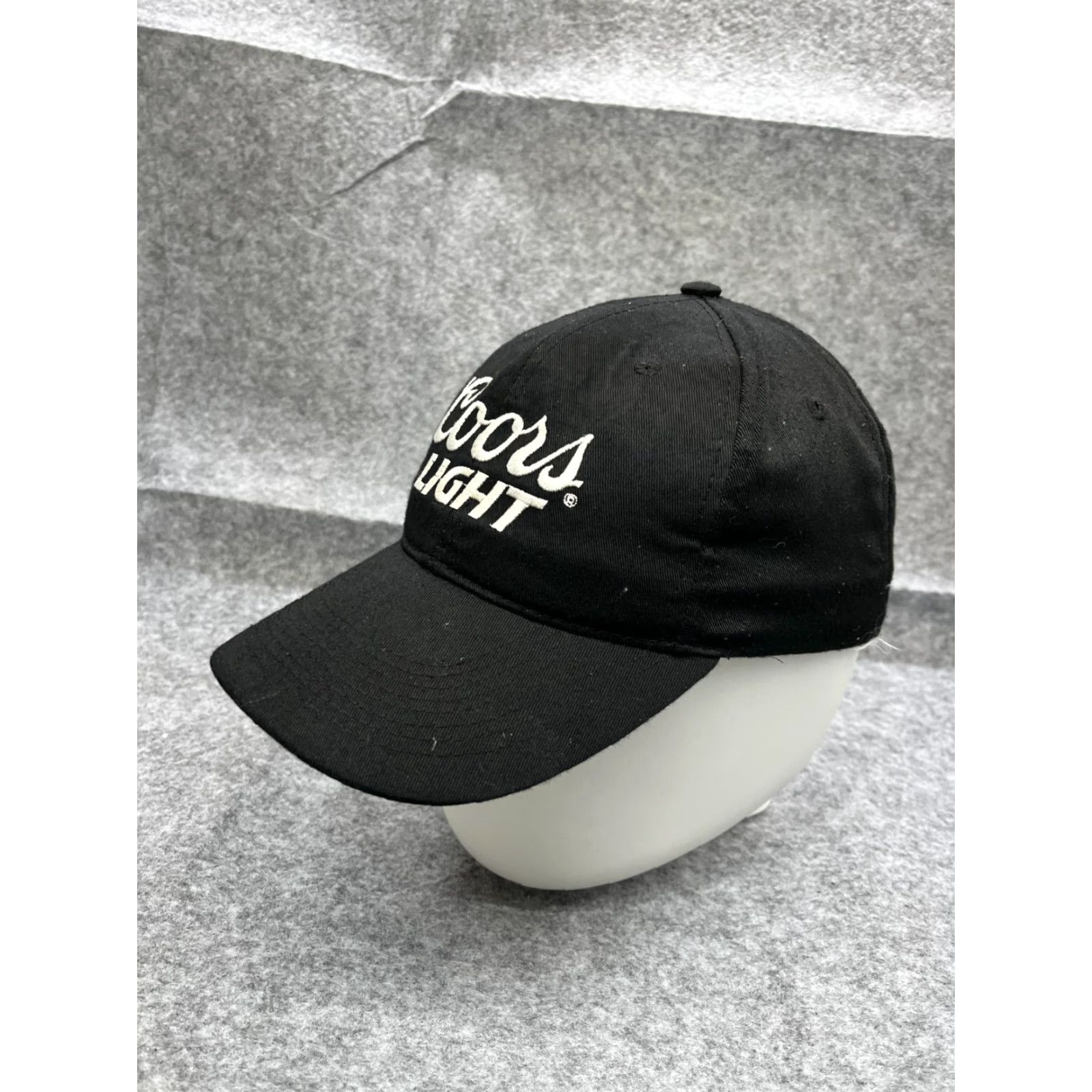Vintage Coors Light Hat Cap Snap Back Adult One Size Black Cotton Blend Beer Outdoors Size ONE SIZE - 4 Thumbnail