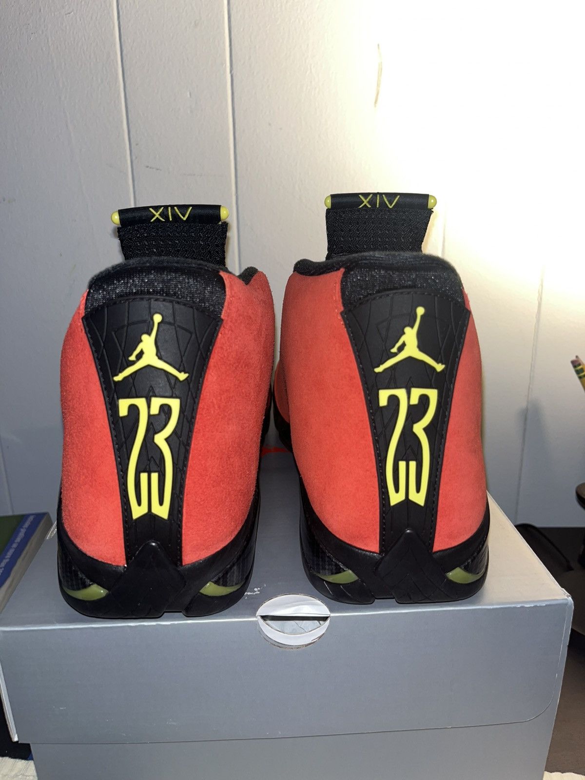 Jordan Brand Air Jordan 14 Retro Ferrari Size US 11.5 / EU 44-45 - 4 Thumbnail