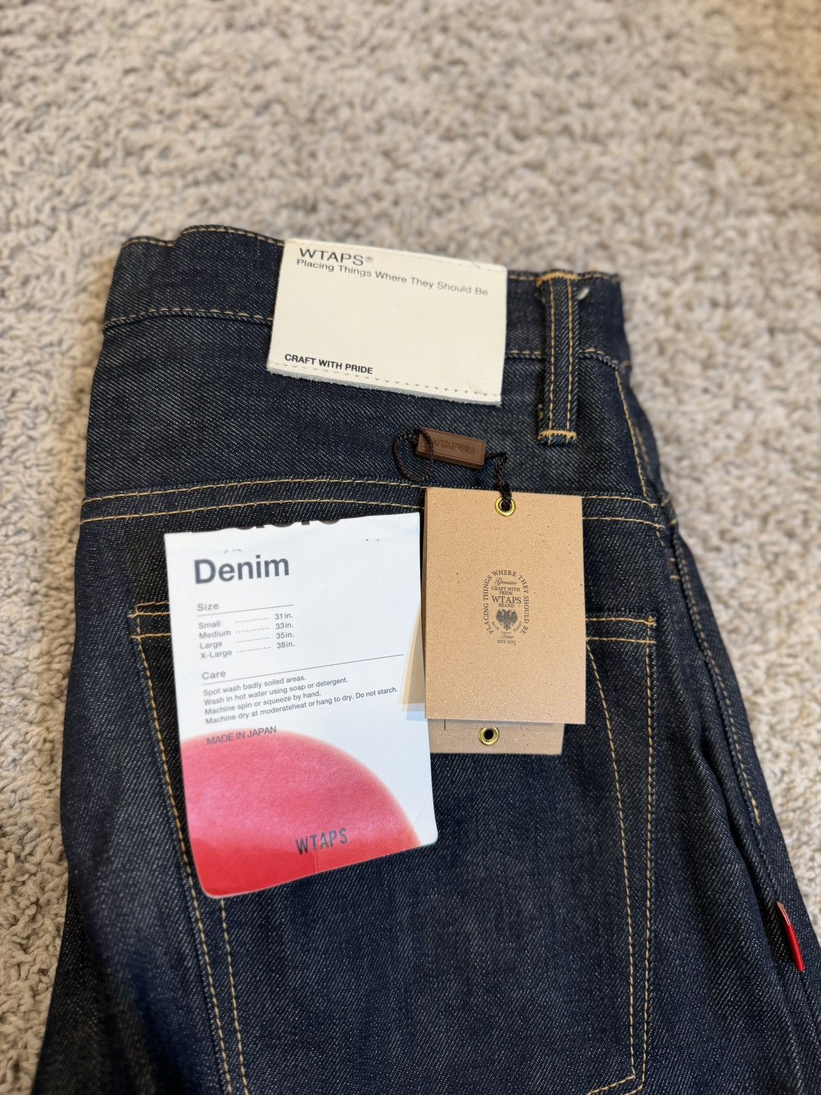 Wtaps WTAPS 2017 Basic Raw Japanese Denim NEW W TAGS Size US 28 / EU 44 - 2 Thumbnail