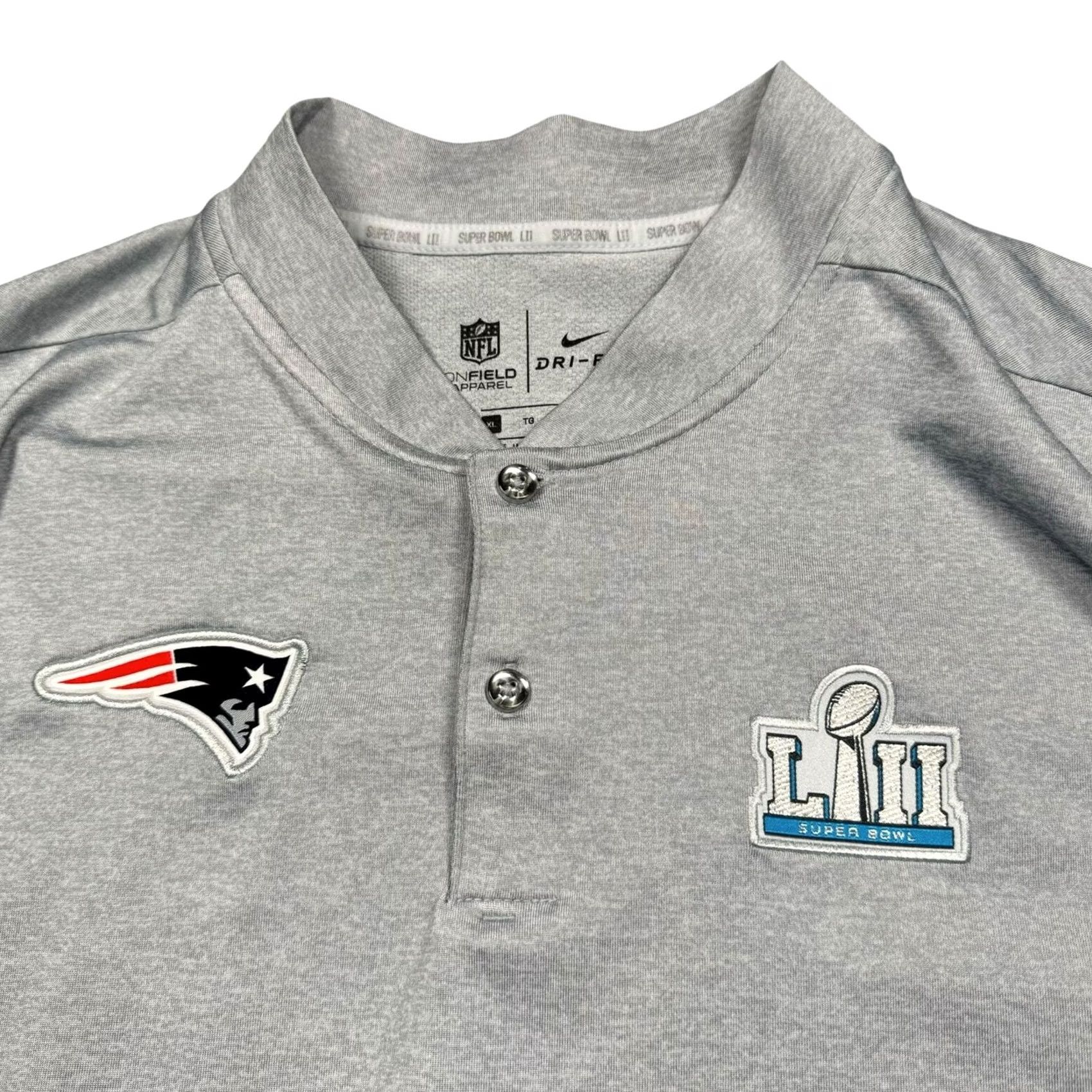 Nike Nike T Shirt Men XL Dri-Fit New England Patriots Short Sleeve Super Bowl LII Size US XL / EU 56 / 4 - 2 Thumbnail