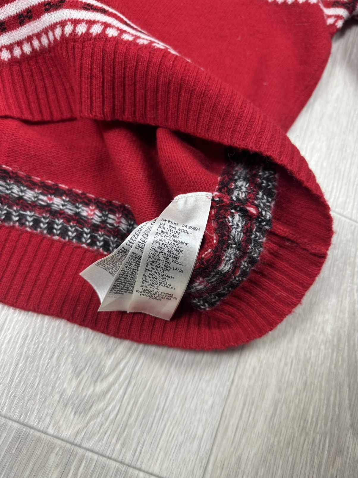 Diesel × Vintage Vintage DIESEL Wool Red Sweater Size US XXL / EU 58 / 5 - 11 Thumbnail
