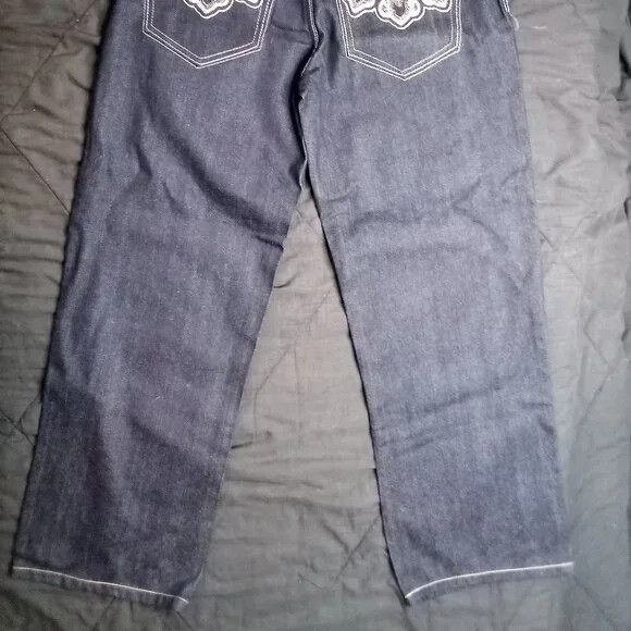 Avirex × Vintage Deadstock Vintage Y2K Avirex Baggy Denim Jeans Size US 32 / EU 48 - 7 Thumbnail