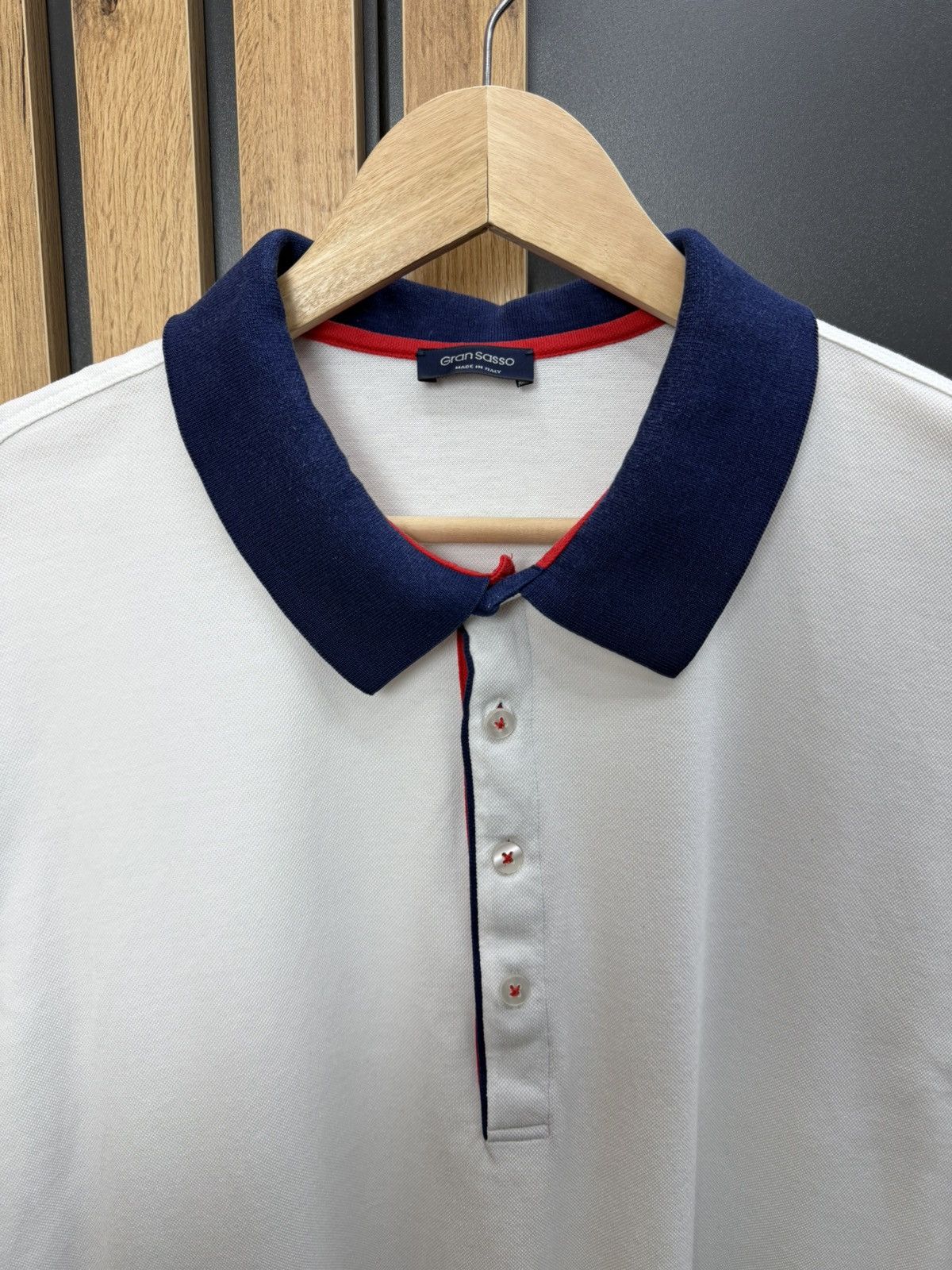 Gran Sasso Gran Sasso Italy White Polo Shirt Size 58 Size US XXL / EU 58 / 5 - 6 Thumbnail