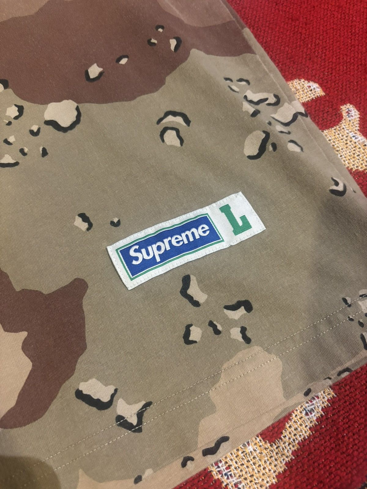 Supreme 2019 Supreme Collection Desert Camo Athletic Label T-Shirt Size US L / EU 52-54 / 3 - 2 Thumbnail