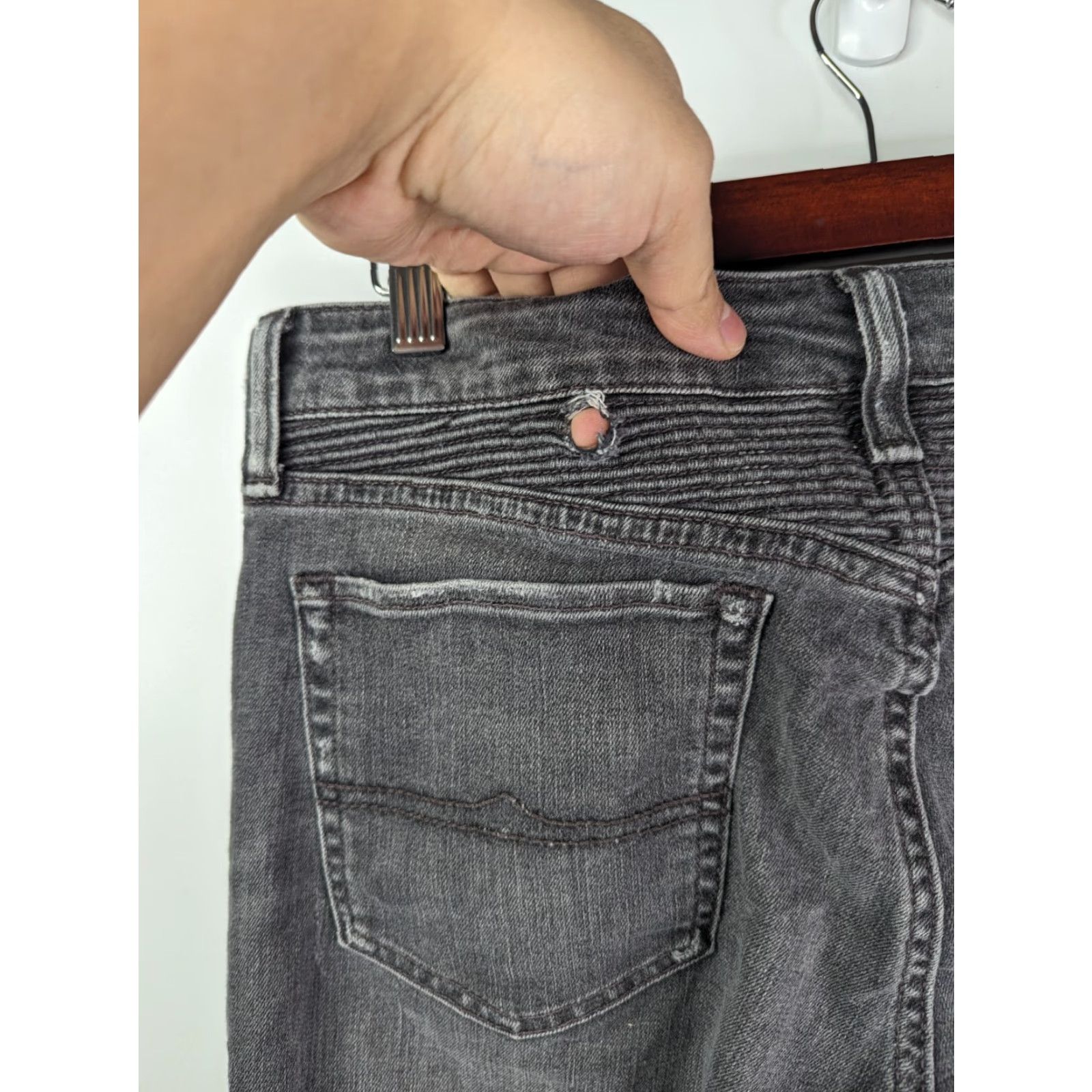 Ralph Lauren VINTAGE Denim & Supply Ralph Lauren Distress Hutton Moto Biker Morgan Crop Skinny Jeans Denim & Supply Ralph Lauren Size 24" / US 00 / IT 34 - 7 Thumbnail