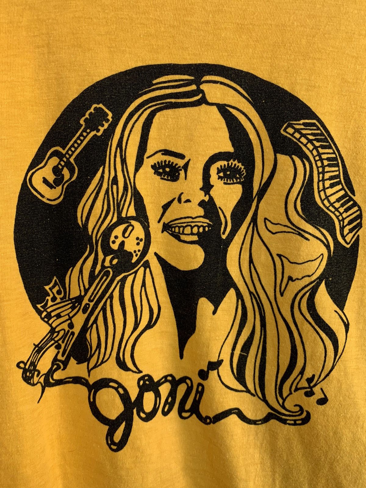 Band Tees × Vintage RARE* Vintage 1976 Joni Mitchell Single Stitch Memphis Shirt Size M / US 6-8 / IT 42-44 - 3 Thumbnail