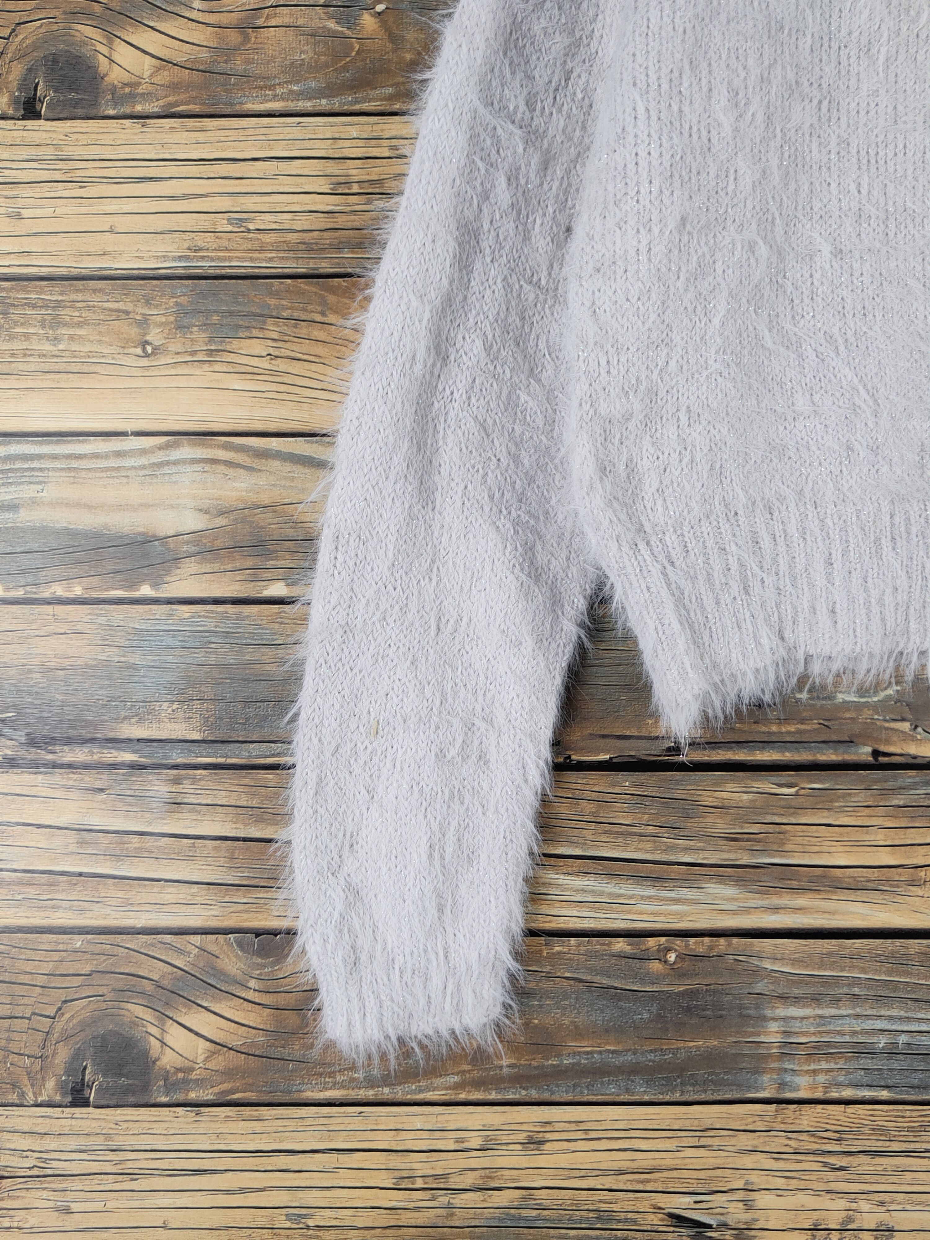 Japanese Brand Saltarse Gray Shag Shaggy Fur Mohair Knitwear #W1946 Size S / US 4 / IT 40 - 4 Thumbnail