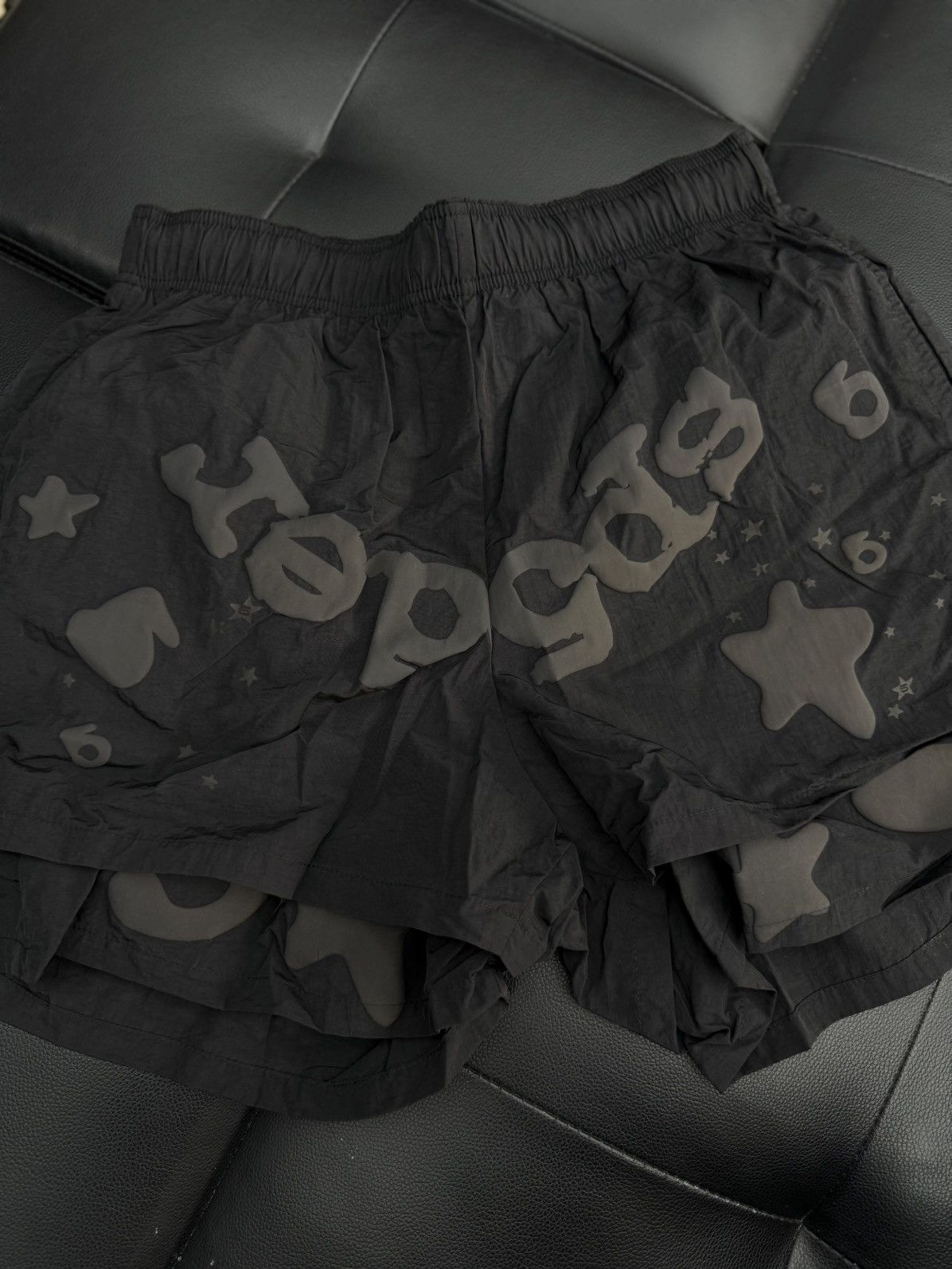 Sp5der Sp5der Double Layer STAR Shorts Size Small (NEW) Black Size US 29 - 1 Thumbnail