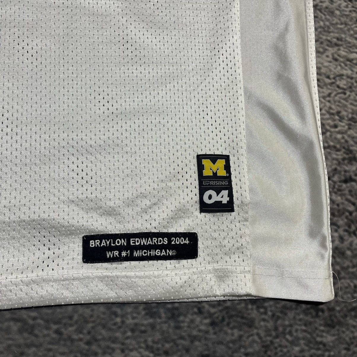 Nike Braylon Edwards #1 Michigan Wolverines Jersey Size Away XXL Size US XXL / EU 58 / 5 - 4 Thumbnail
