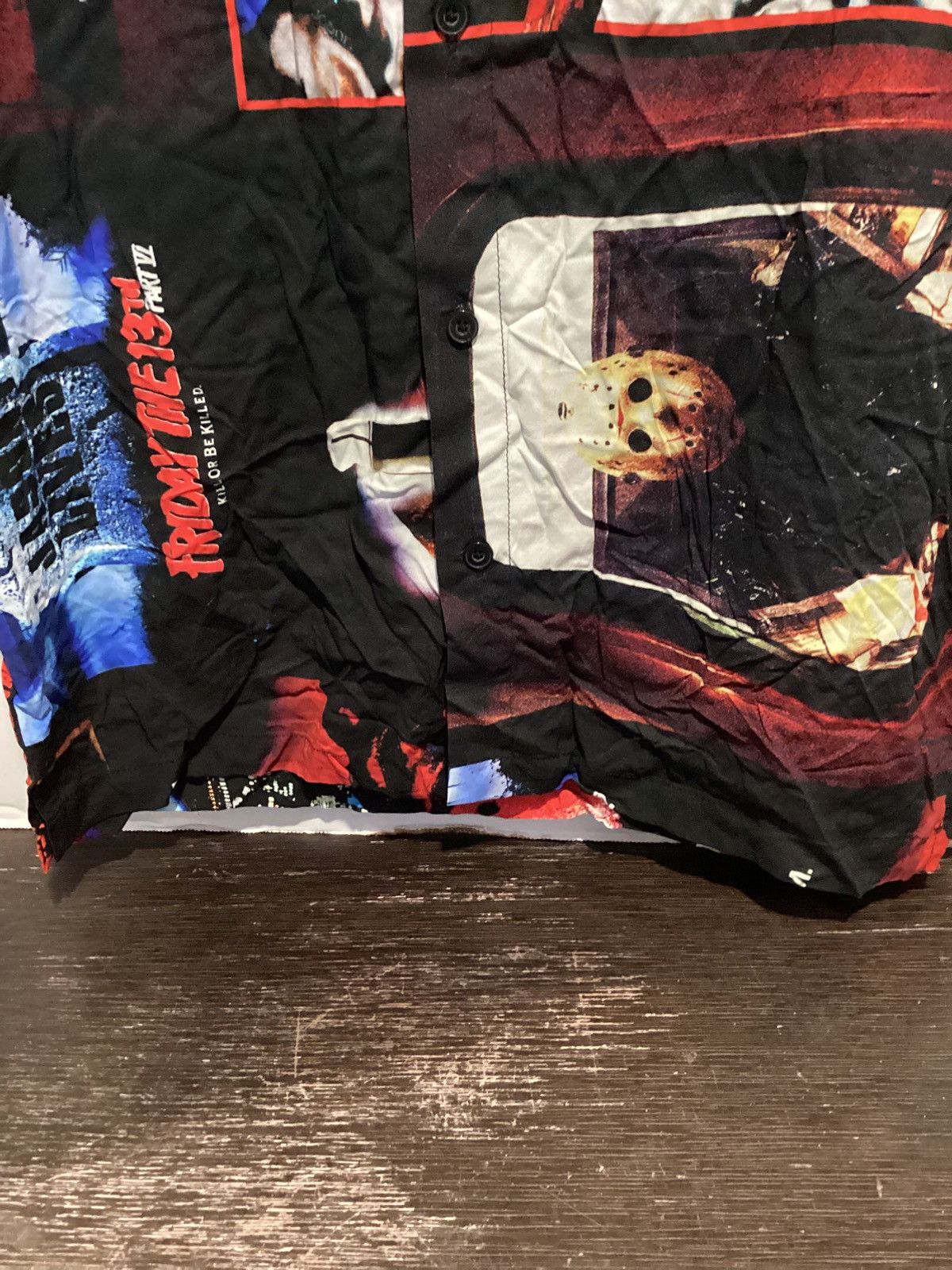 Other Mens Friday the 13th Black Graphic Button up Shirt Medium Size US M / EU 48-50 / 2 - 3 Thumbnail