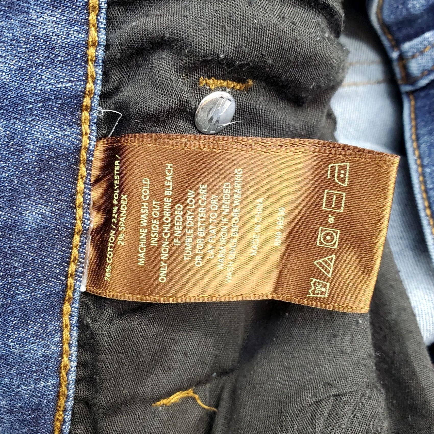 Vintage KUT from the Kloth Toothpick Skinny Jeans Womens 10 Blue Denim 5 Pocket Design Size 32" / US 10 / IT 46 - 7 Thumbnail
