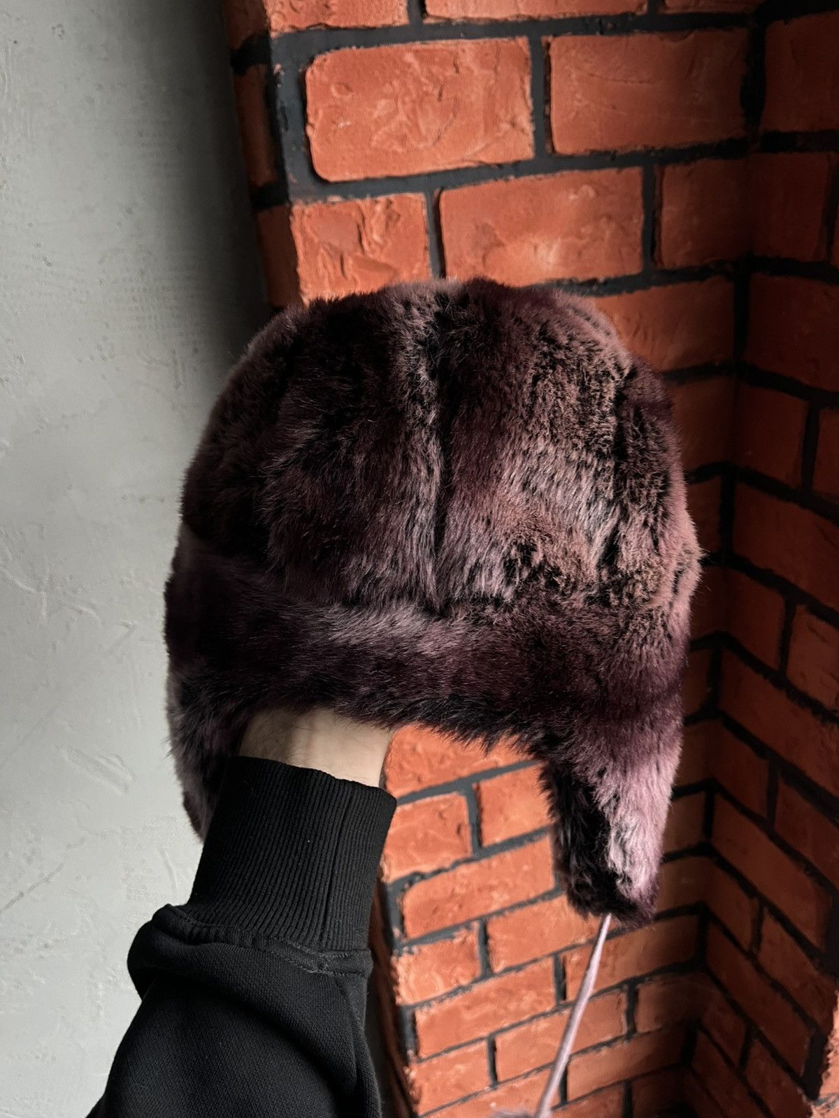 Japanese Brand × Vintage Vintage Crazy Y2k Mohair Fuzzy Hat Ushanka Punk Size ONE SIZE - 4 Thumbnail