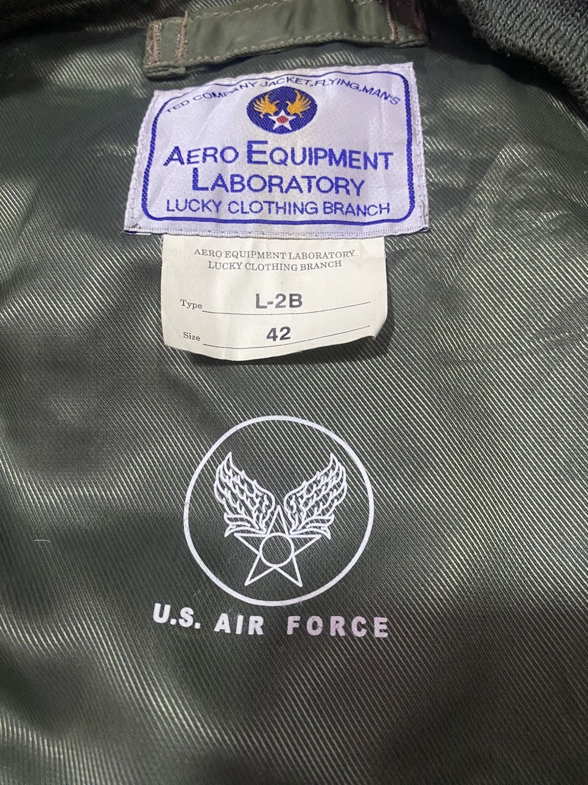 Tedman × Vintage Vintage Ted Company USAF Bomber Jacket Olive Green Size US M / EU 48-50 / 2 - 15 Thumbnail