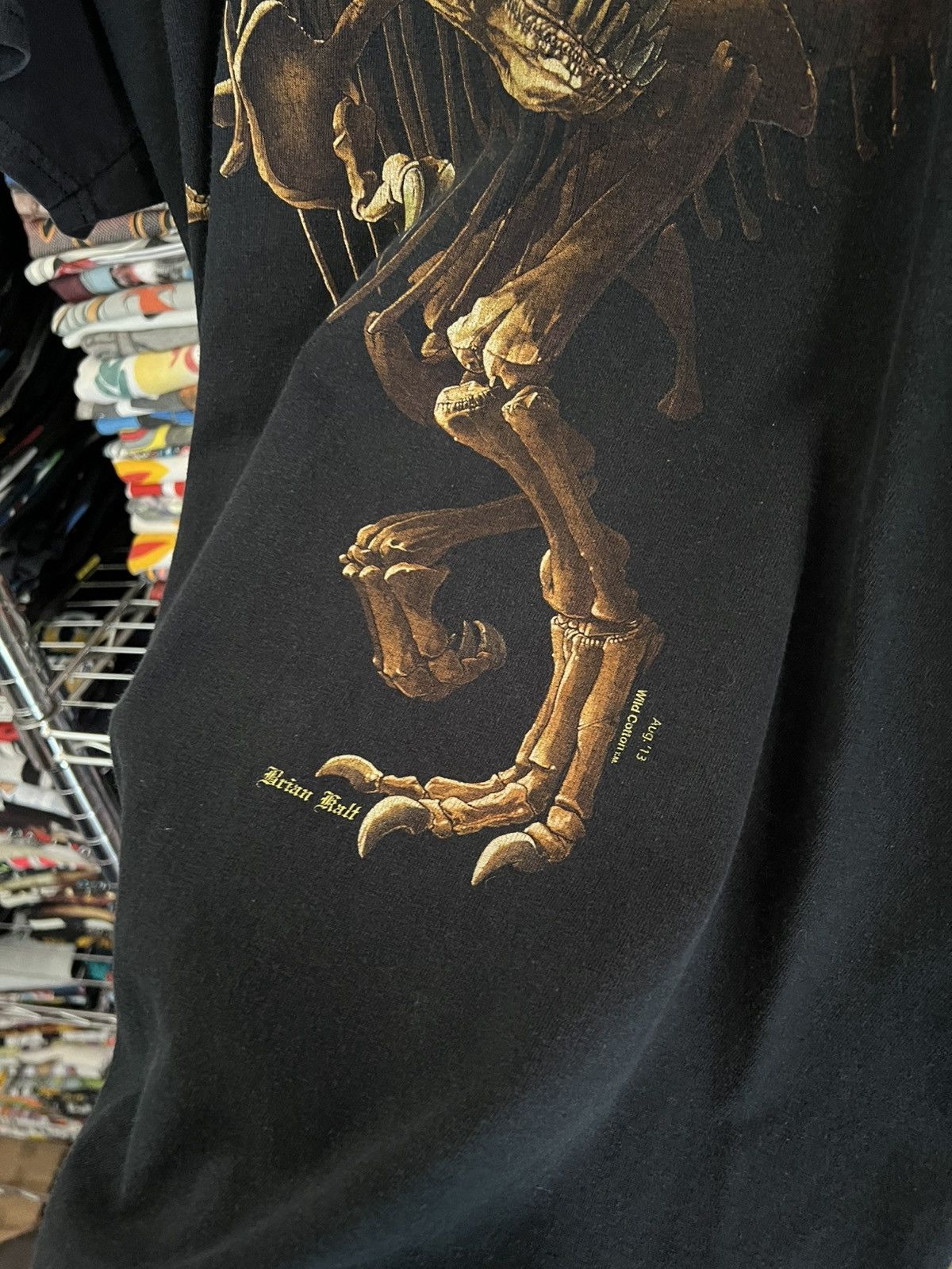 Arts & Science 2000s Dinosaur Fossil Tellus Museum Briant Kalt T-Rex Tee Size US L / EU 52-54 / 3 - 5 Thumbnail