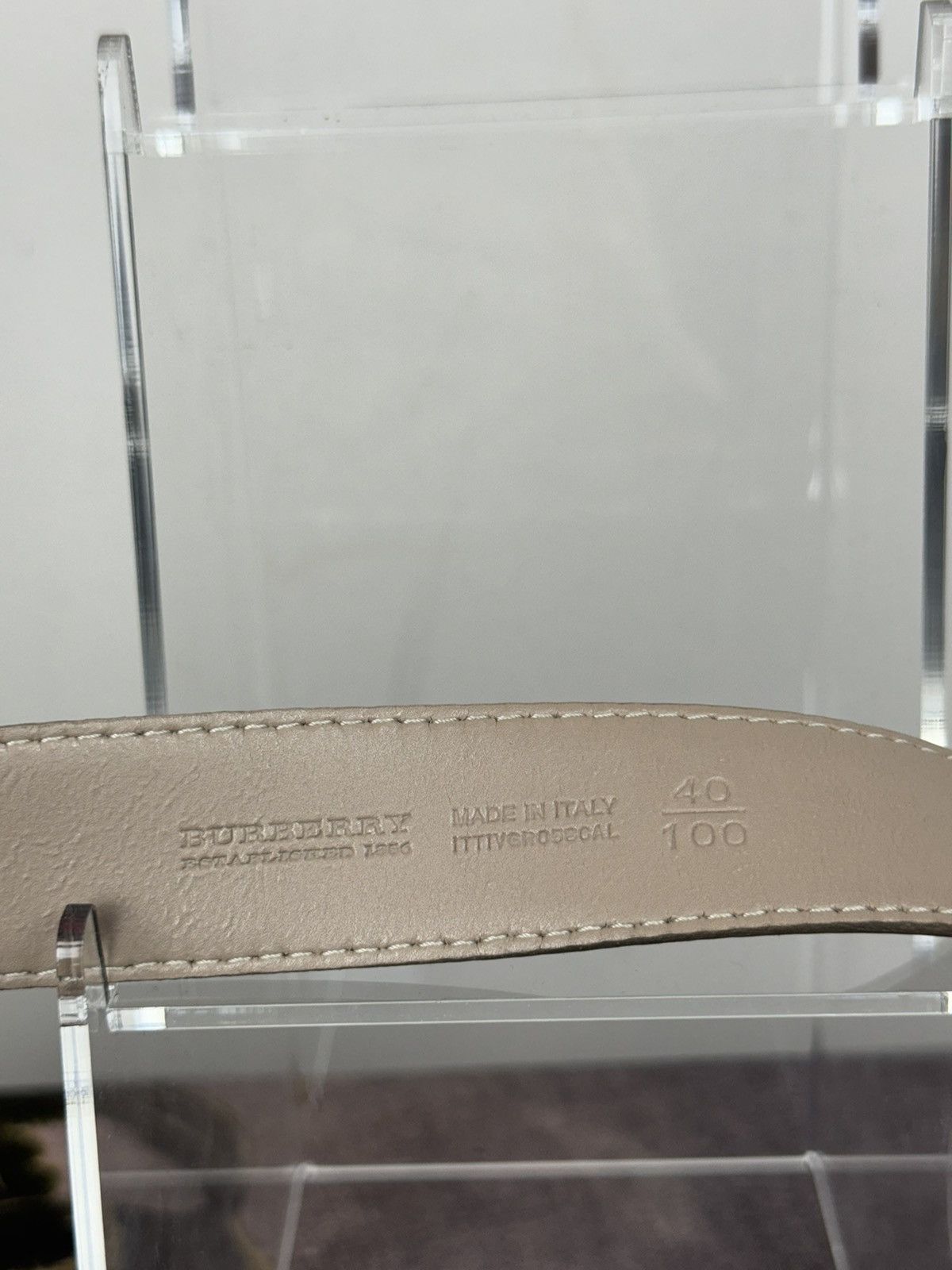 Burberry Leather belt Burberry y2k original luxury casual item Size ONE SIZE - 4 Thumbnail
