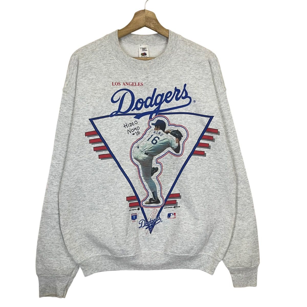 MLB Vintage 90’s MLB Dodgers Hideo Nomo Crewneck Sweatshirt Size US M / EU 48-50 / 2 - 1 Thumbnail
