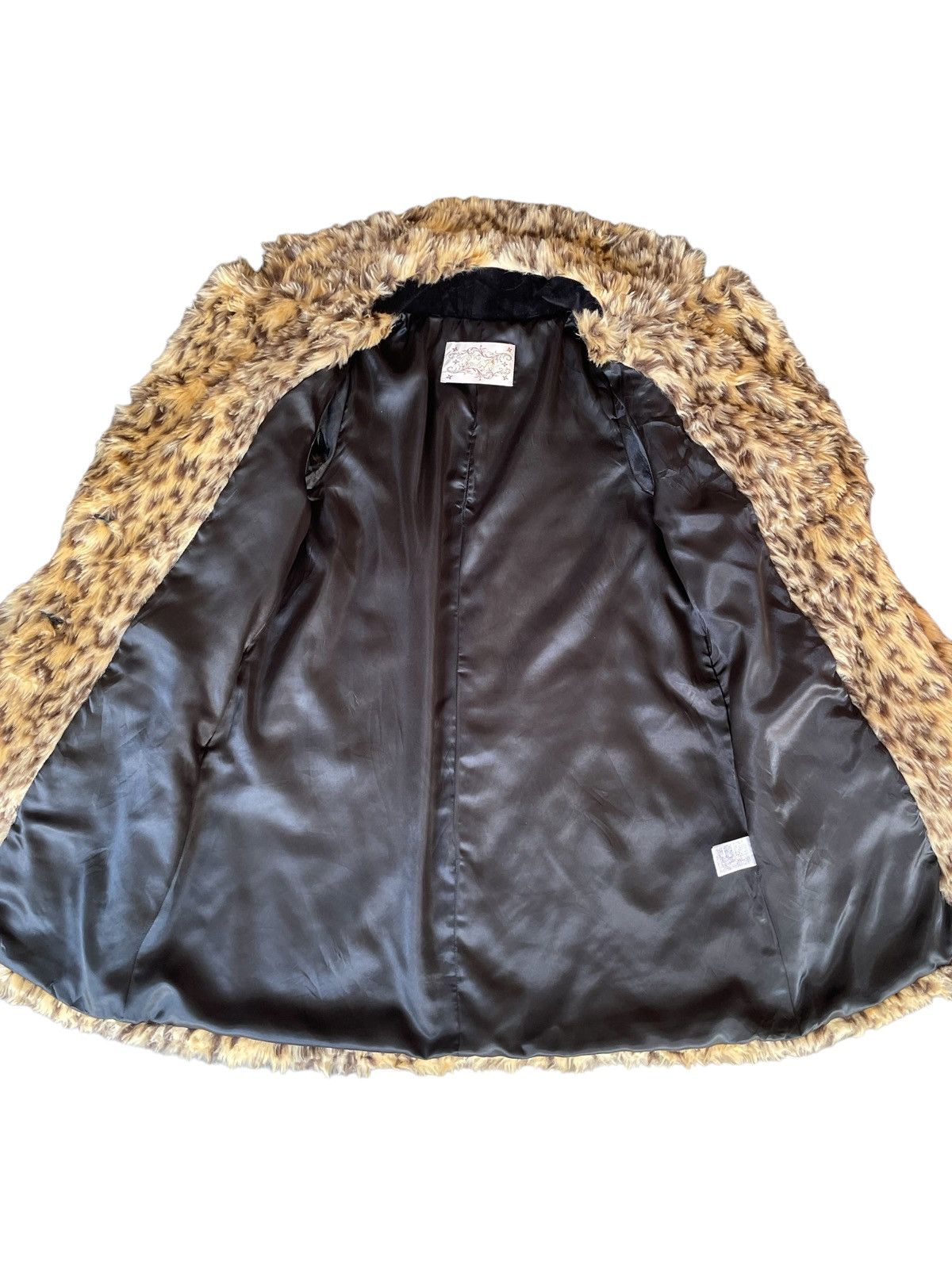 Japanese Brand Vintage Japanese Brand Allover Print Leopard Fluffy Fur Coat Size S / US 4 / IT 40 - 9 Thumbnail