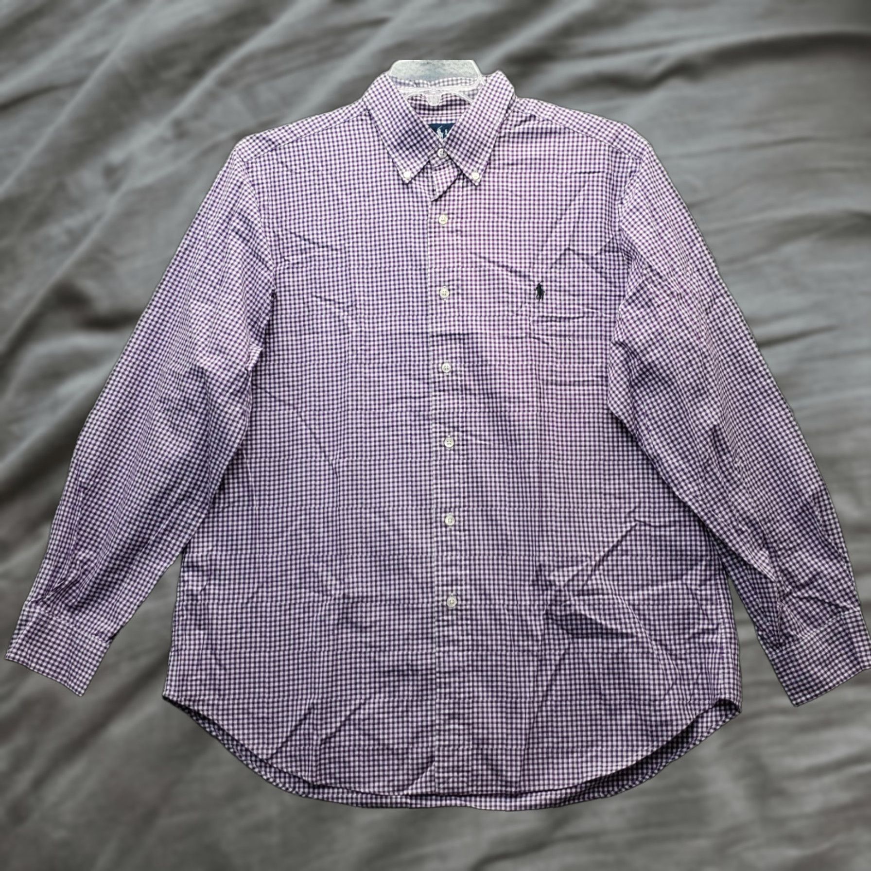 Ralph Lauren Ralph Lauren Dress Shirt Mens 16.5 Multi Gingham Classic Fit Button Up Pony Logo Shirt Mens 16.5 Multicolor Gingham Classic Fit Button-Down Boy/Men? Size 46R - 1 Thumbnail