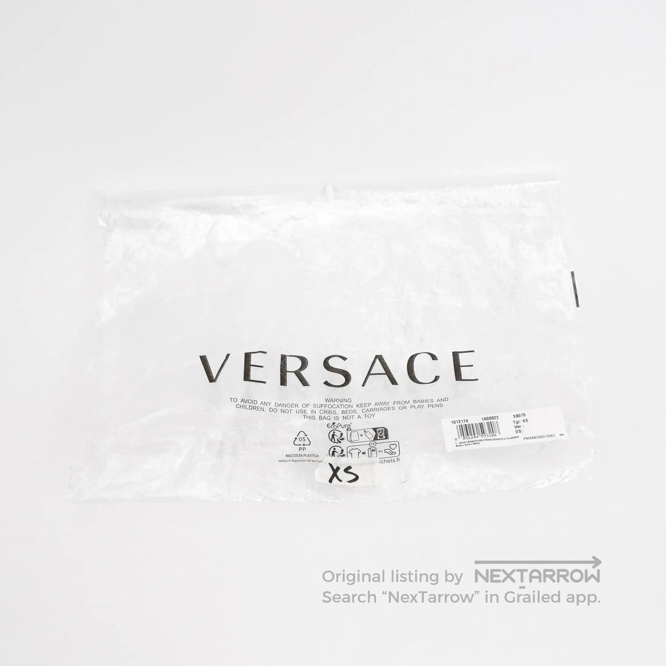 Versace Versace XS Cotton Pattern Crew Neck T-Shirt. Size US XS / EU 42 / 0 - 3 Thumbnail