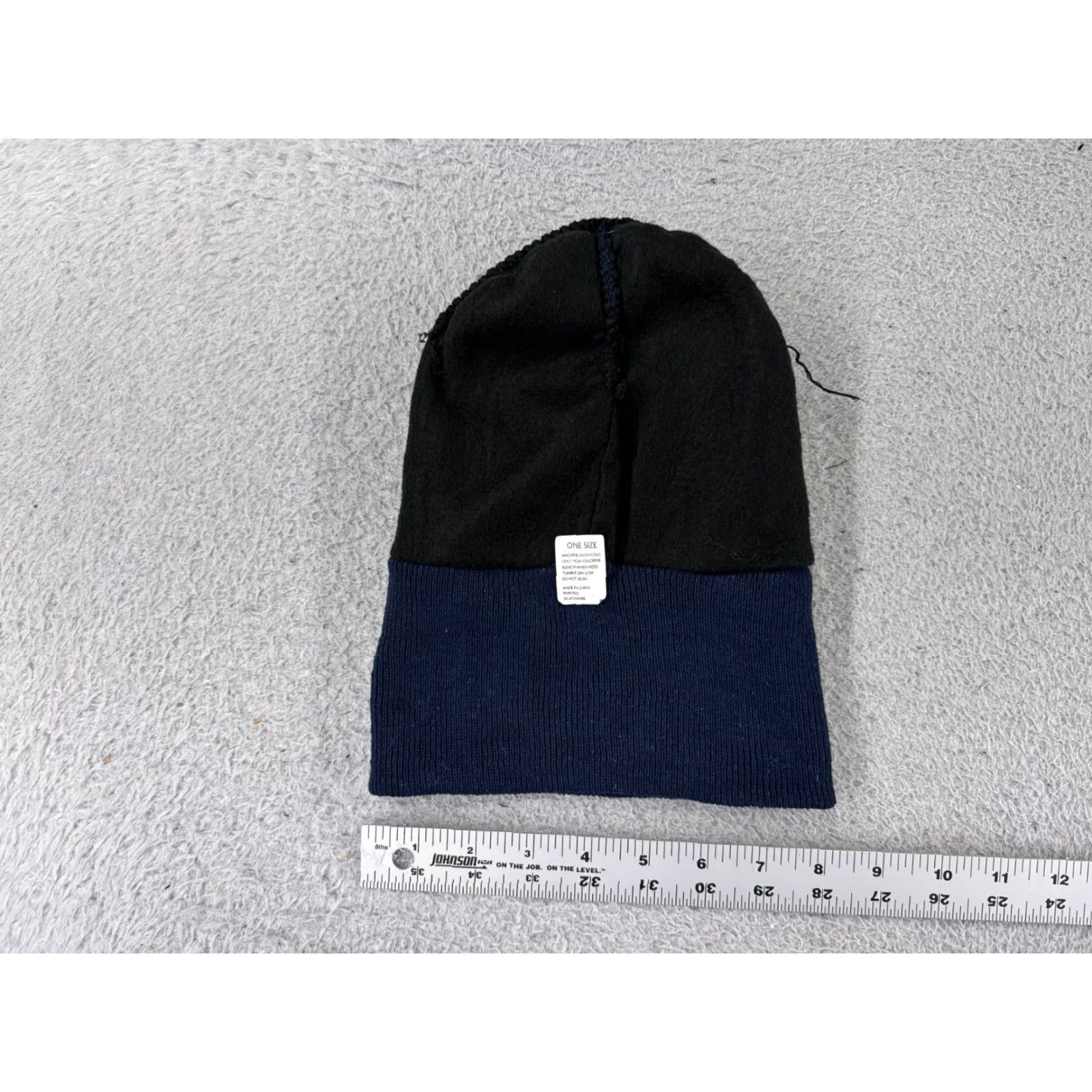 Vintage VINTAGE Beanie Toque Adult One Size Blue Polyester Lined Knit 100% Acrylic Snow Ski Warm Size ONE SIZE - 3 Thumbnail