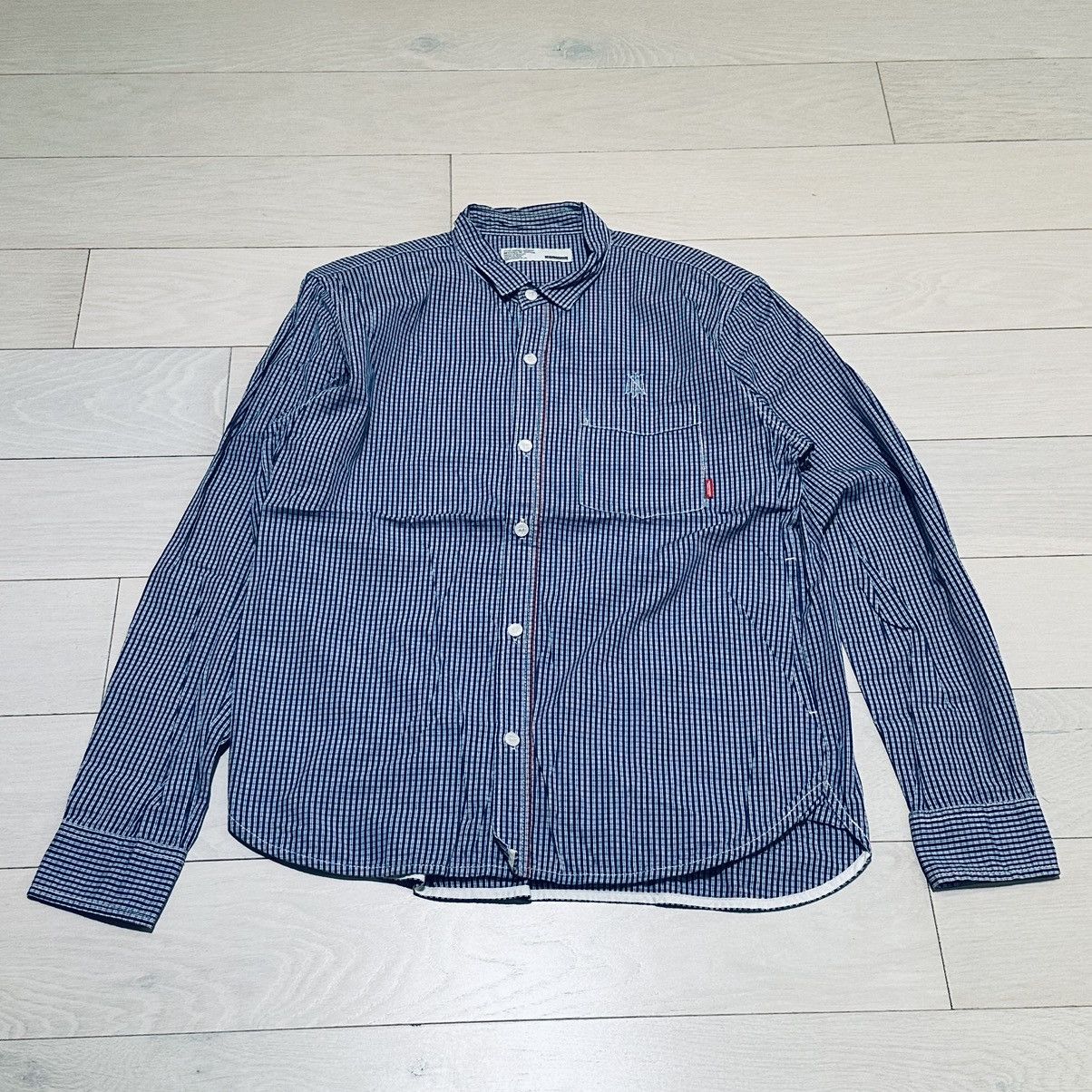 Neighborhood neighborhood blue checker shirt M with side pocket Size US M / EU 48-50 / 2 - 1 Thumbnail