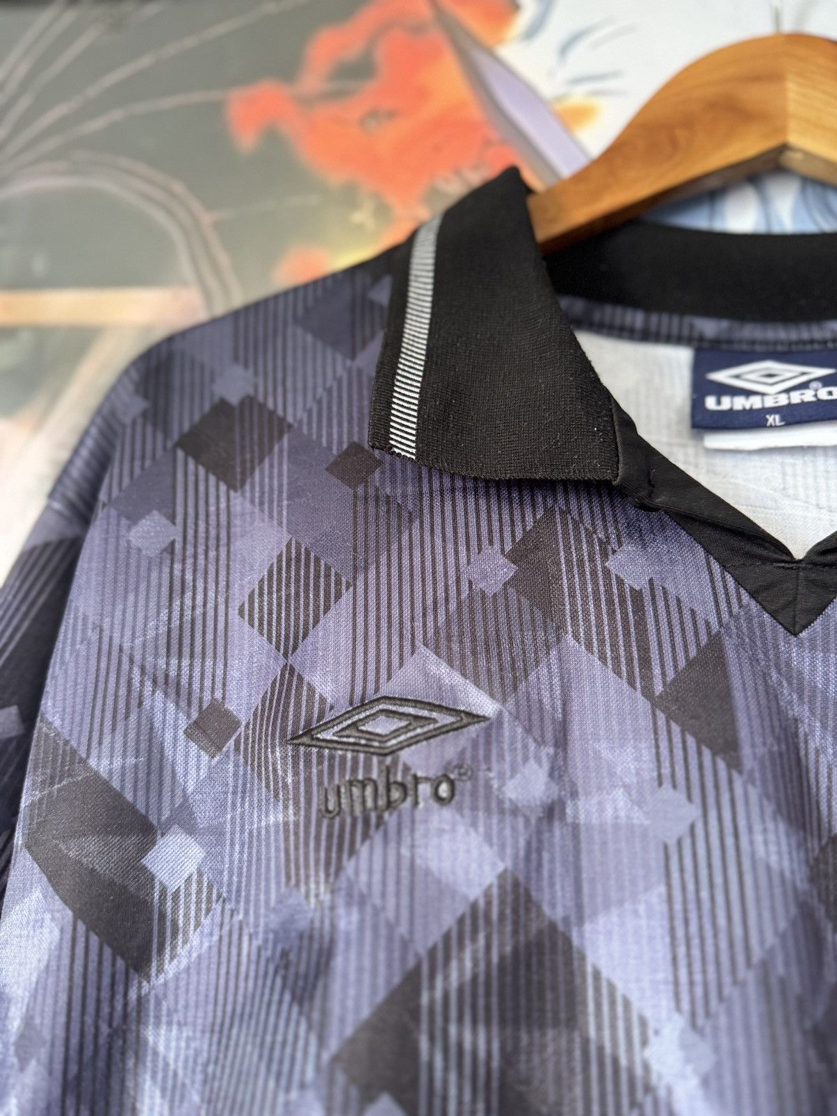 Umbro Vintage 90s 1990 Umbro England Soccer Jersey Polo Shirt Size US XL / EU 56 / 4 - 5 Thumbnail