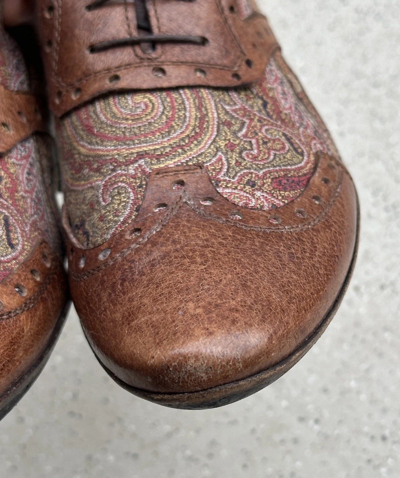 Etro Mens Etro Paisley Shoes Oxford Size 41 Size US 8 / EU 41 - 9 Thumbnail