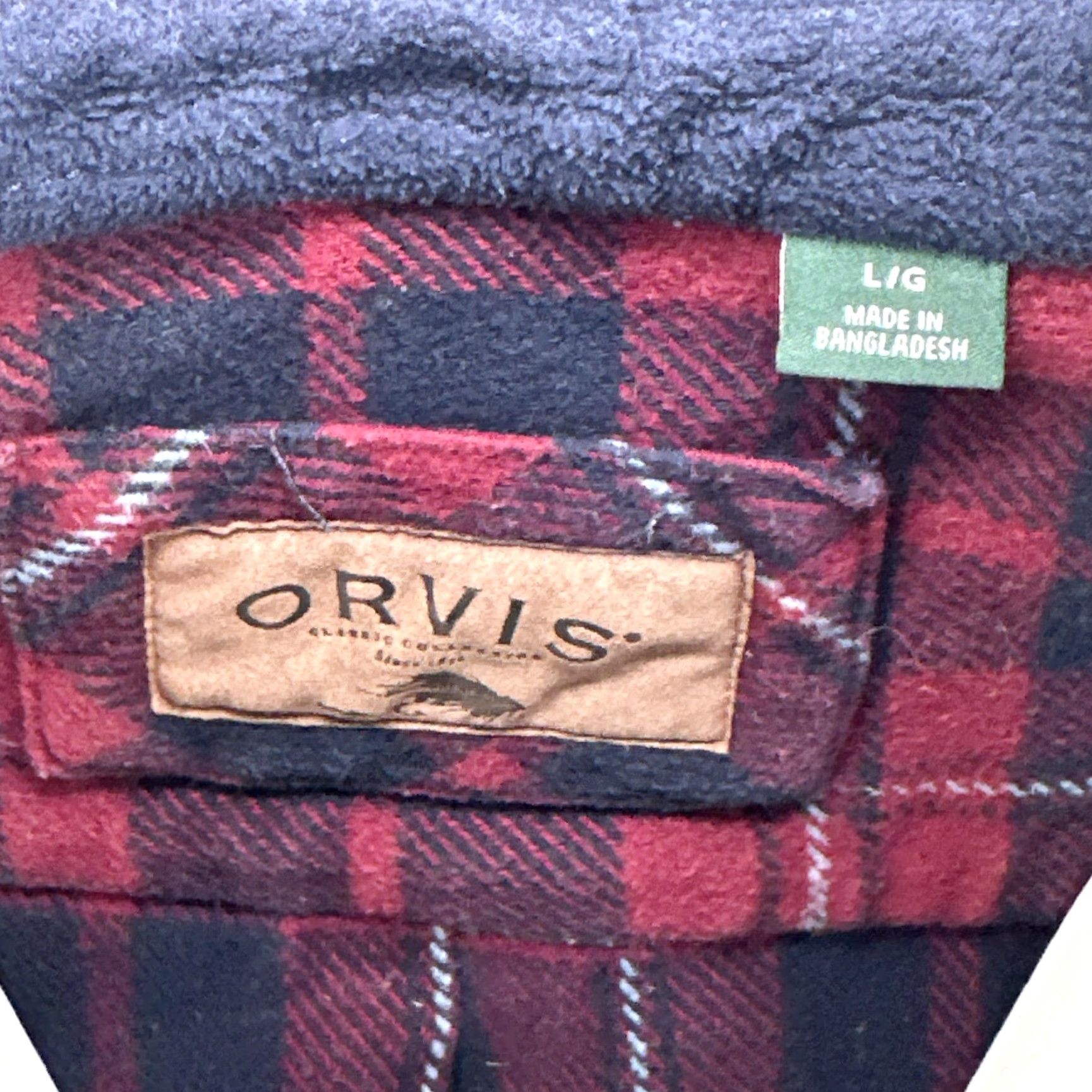 Orvis Orvis Jacket Mens Large Red Plaid Quilted Flannel Shirt Jacket Lined Warm Size US L / EU 52-54 / 3 - 3 Thumbnail