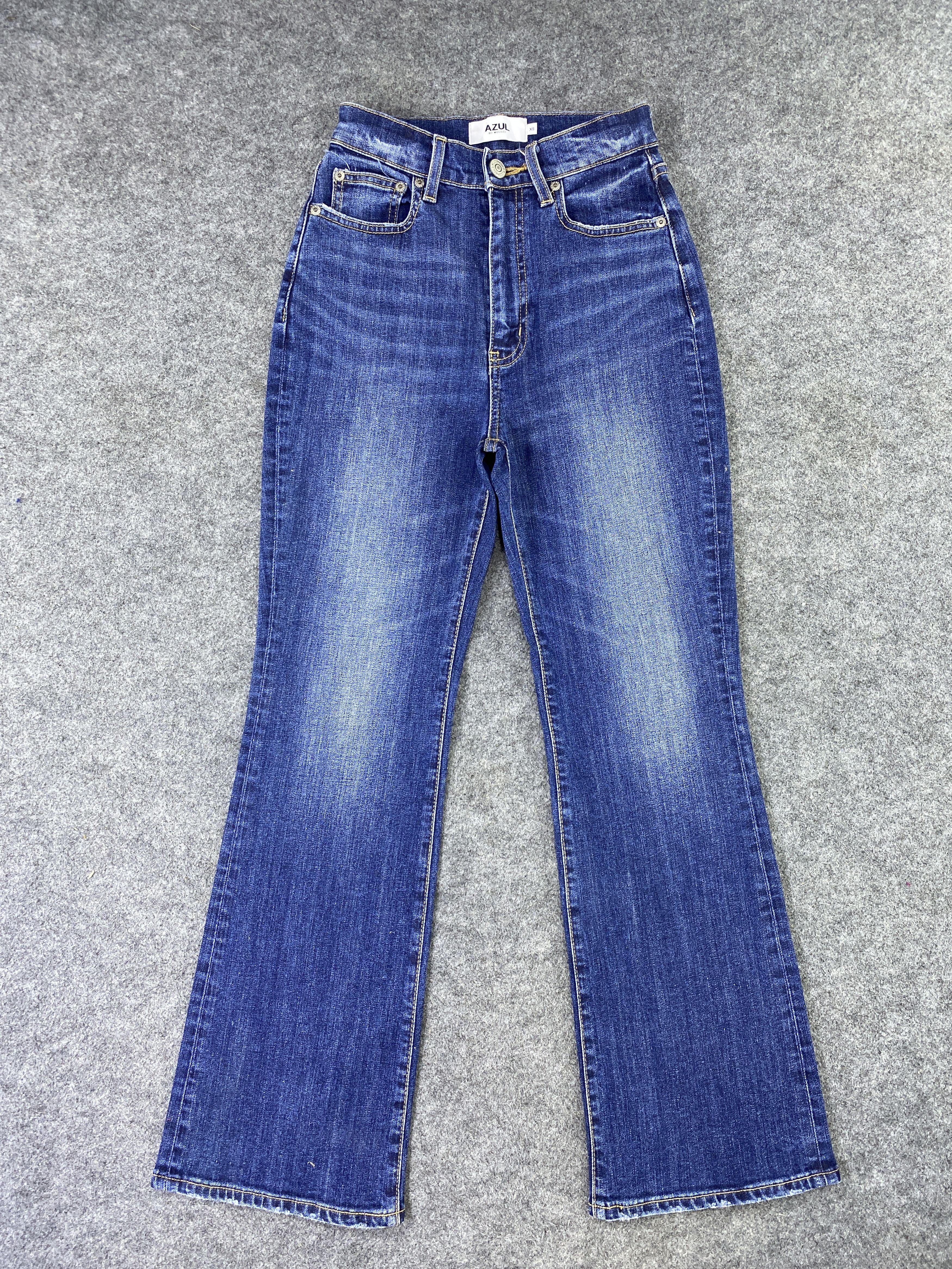 Japanese Brand Japanese Brand Azul by Moussy Blue Wash Flare Jeans - J1139 Size 24" / US 00 / IT 34 - 1 Thumbnail