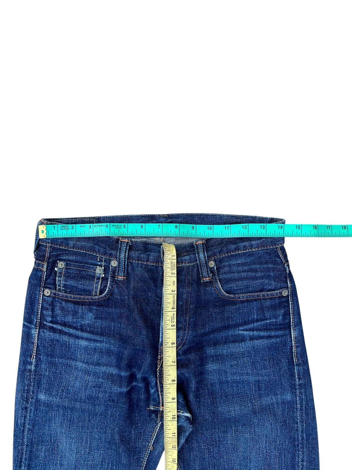 Full Count & Co. Vintage Full Count Japan Hidden Rivets Denim Selvedge Jeans Size US 27 - 4 Thumbnail