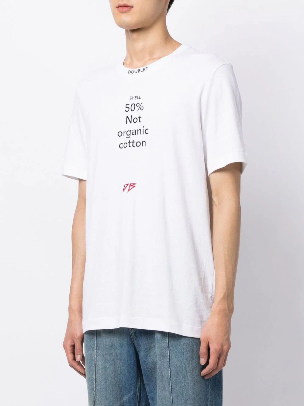 Doublet o1mris0824 Knit T-Shirt in White Size US M / EU 48-50 / 2 - 5 Thumbnail